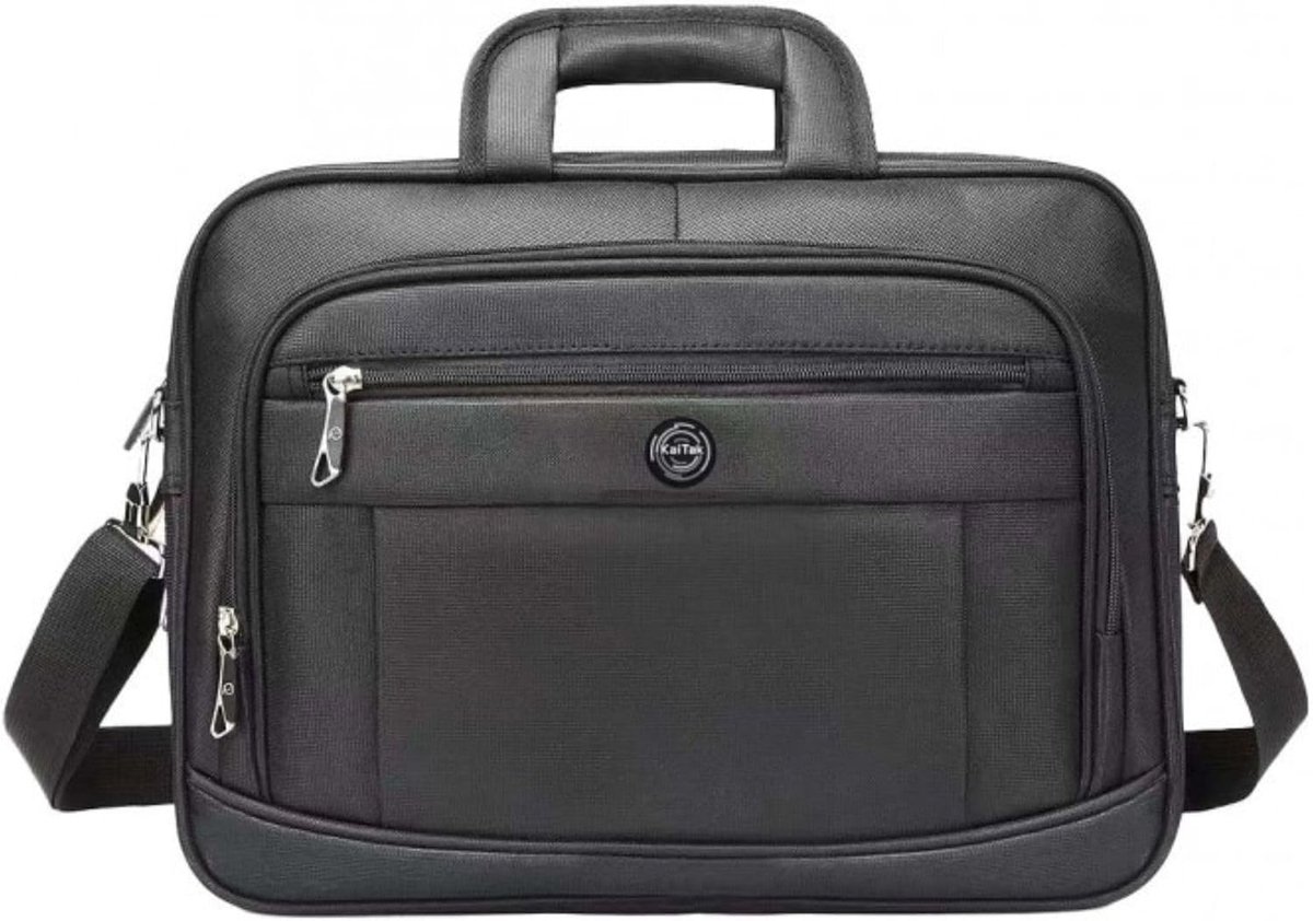 Laptoptas 16 inch - uitbreidbare zakelijke aktetas - gevoerde laptophoes - ideaal voor werk - ShopVlot