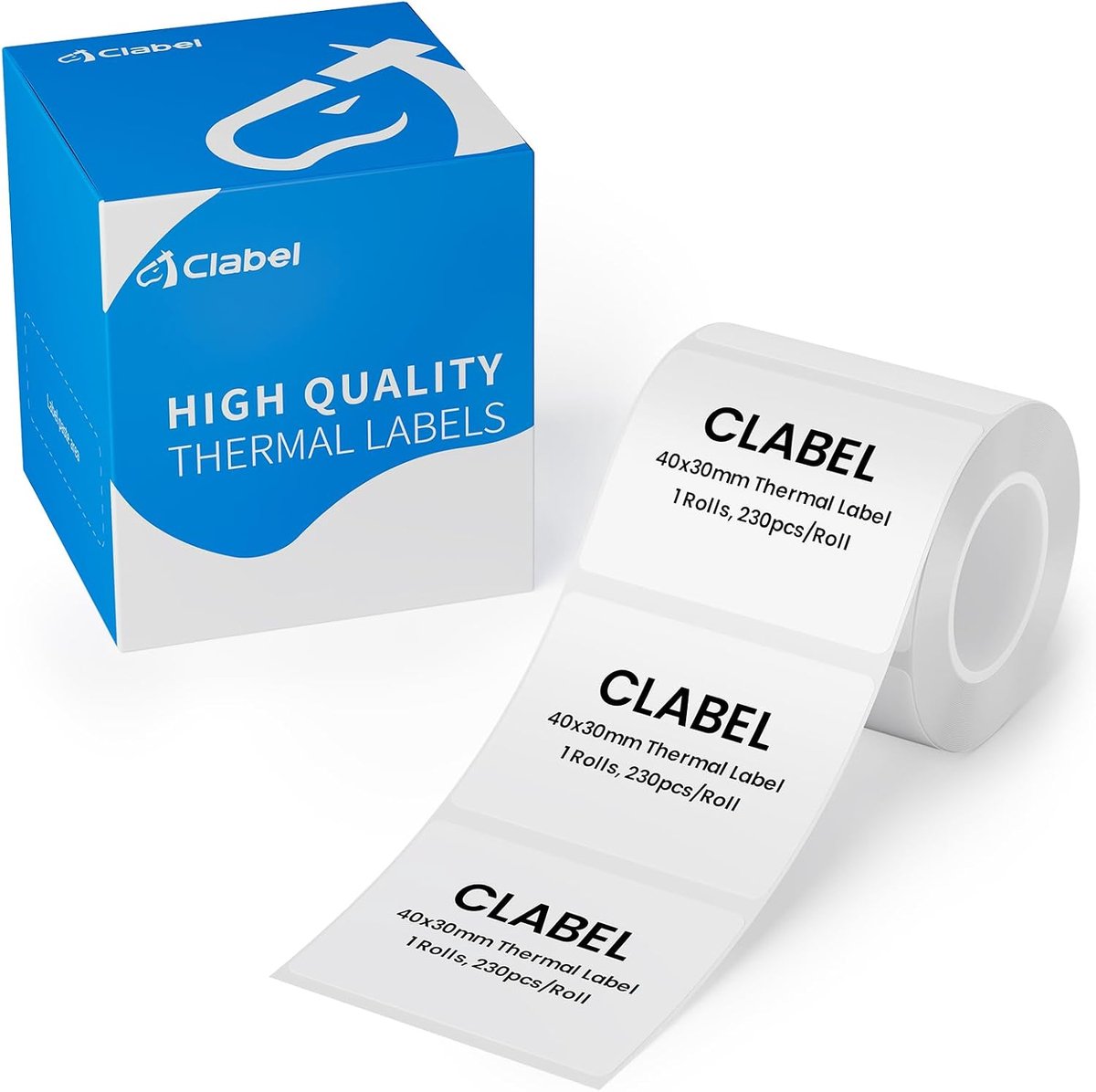 Thermische etiketten 40 x 30 mm - zelfklevende labels - waterdicht en scheurvast - ideaal voor school en bedrijf - ShopVlot