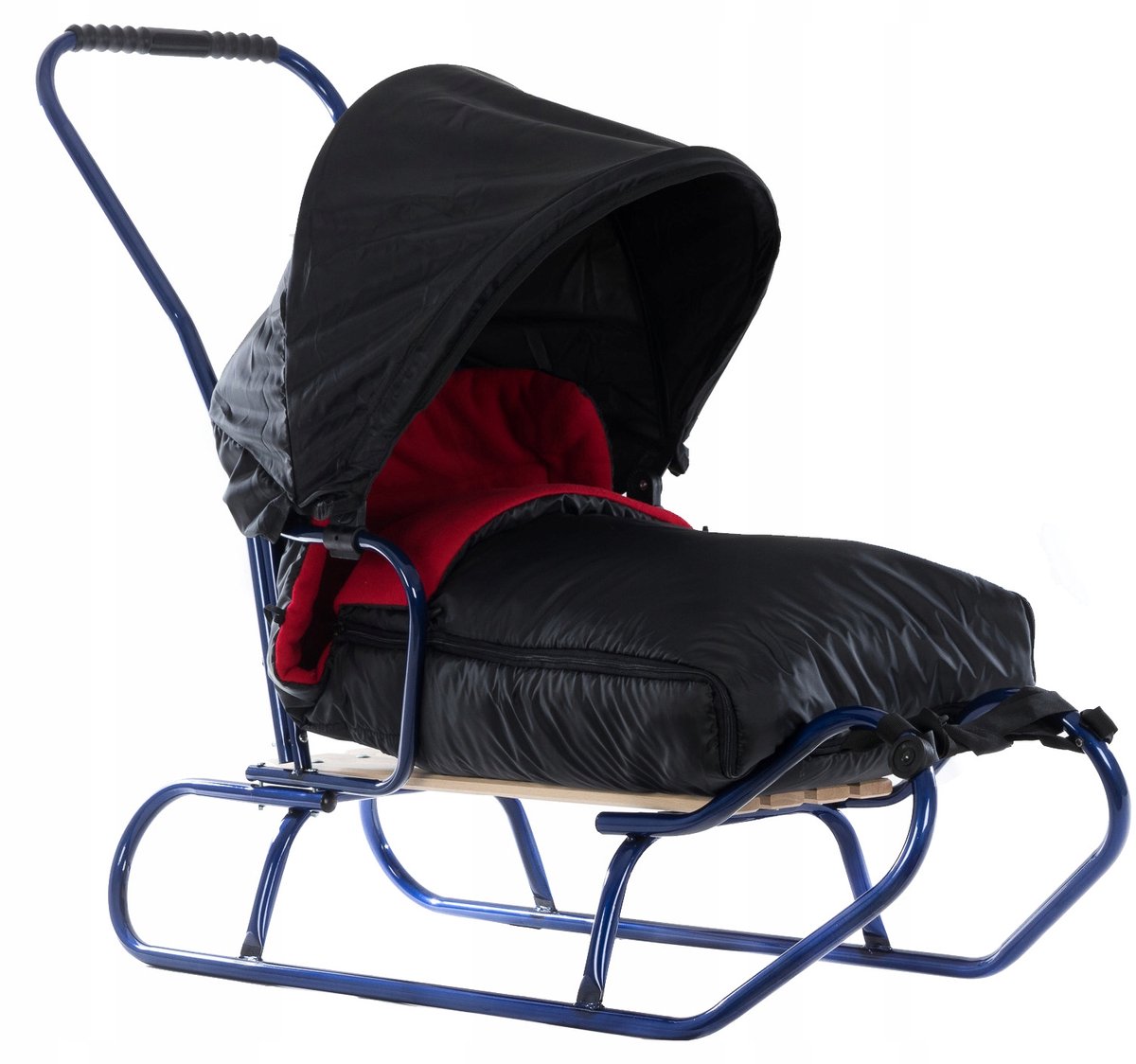 Slee BLACKLINE met slaapzak, rugleuning, duwstang en luifel tot 130 kg
