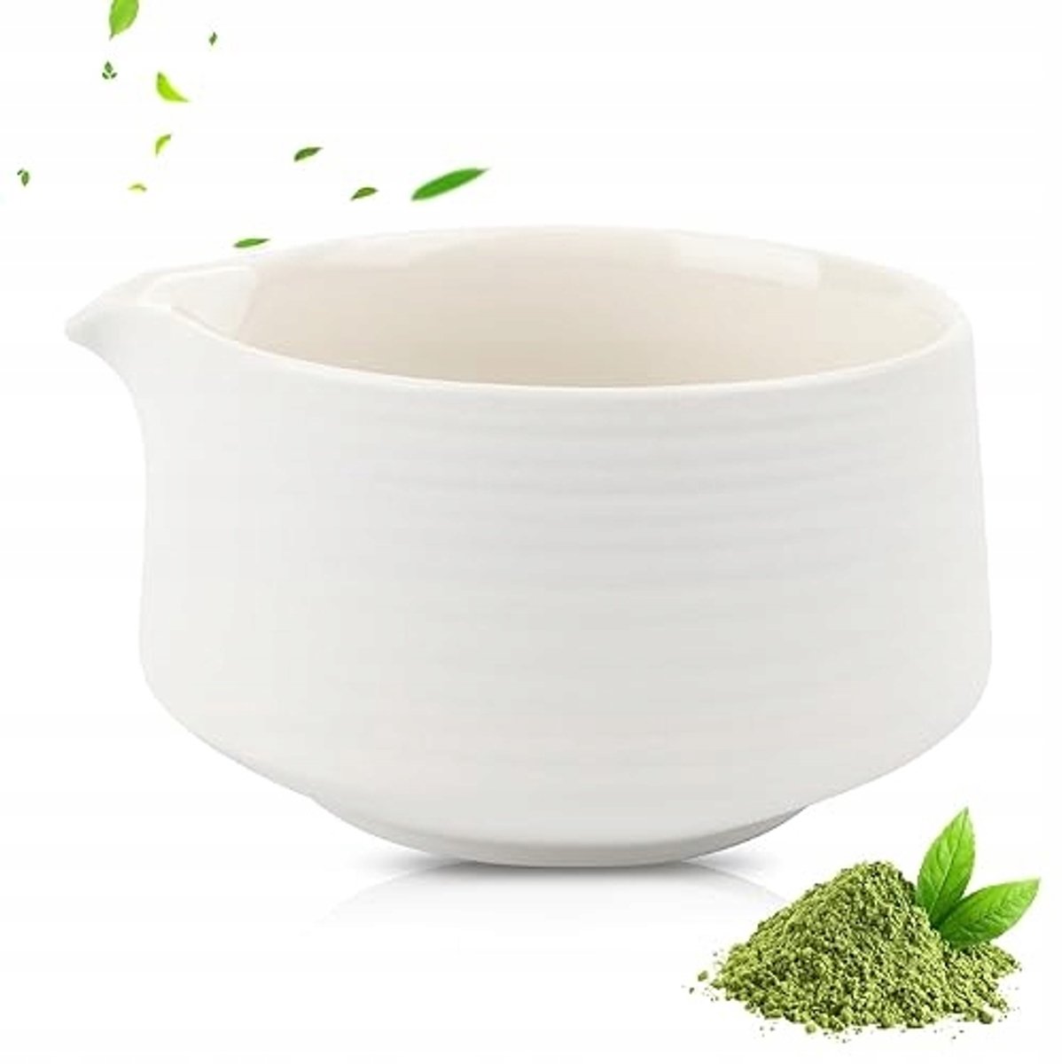 Merkloze Matcha Kom 560 ml - Traditioneel Porselein