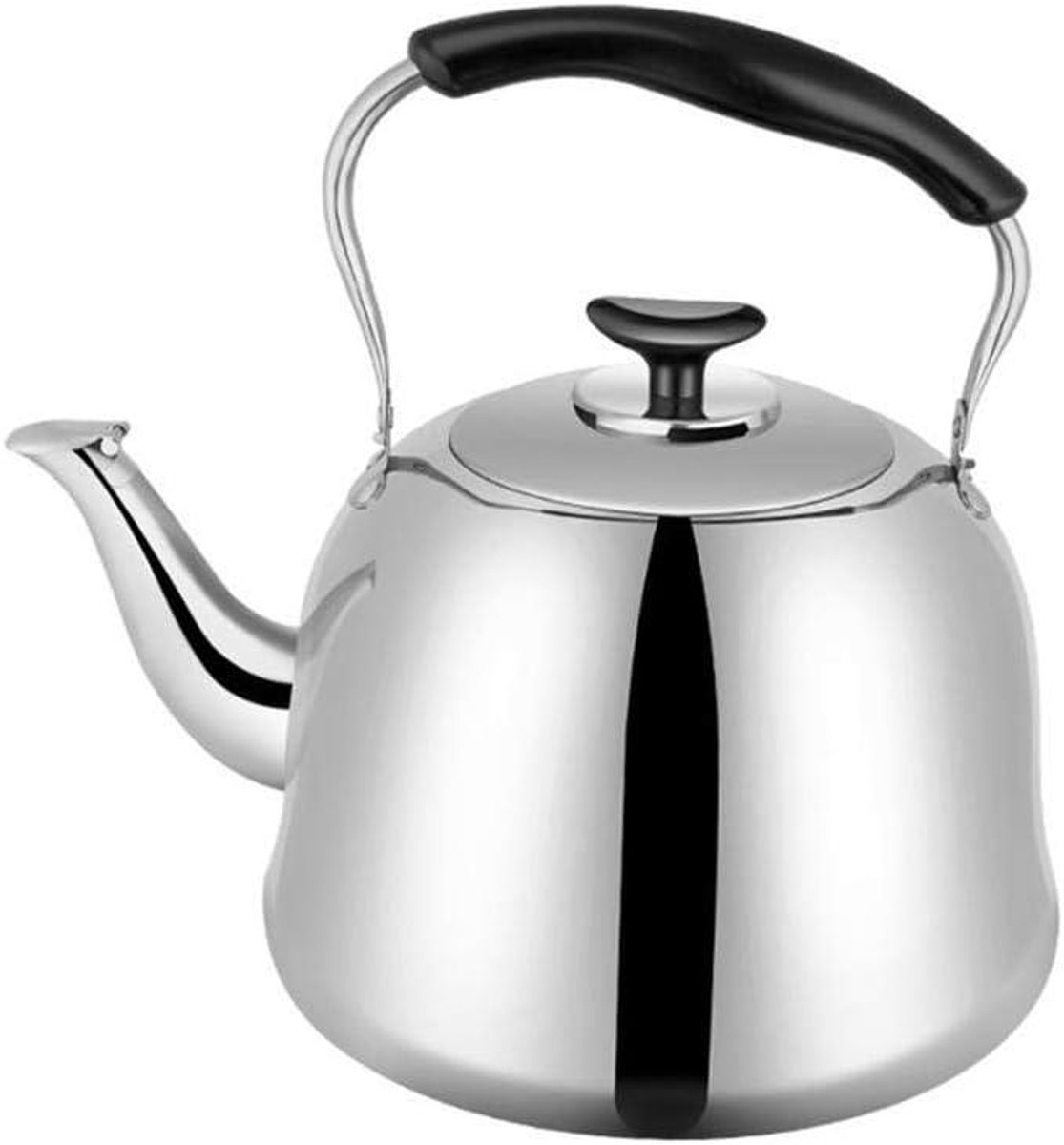Roestvrijstalen waterkoker - Theepot fluitketel - Water koken - Geschikt voor alle warmtebronnen - 2 liter - Zilver
