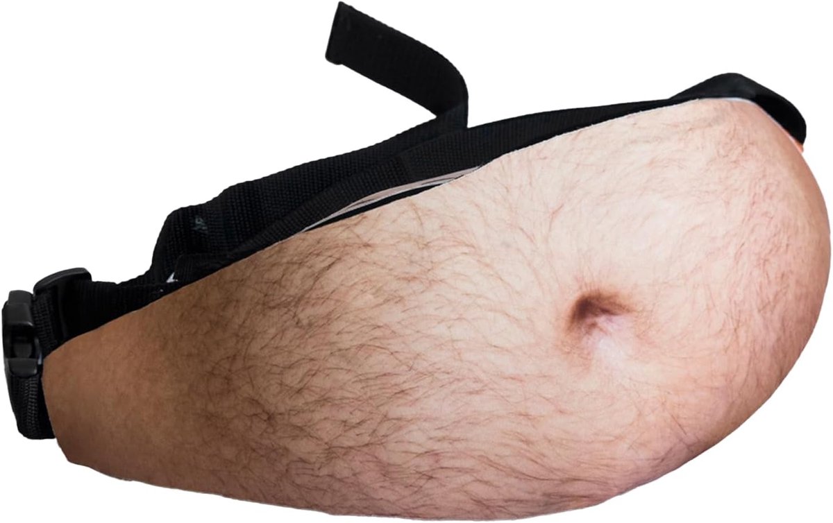 Bum Bag - 3D Buik Design - Zwart - Grappige Heuptas voor Bierliefhebbers - SnelShoppen