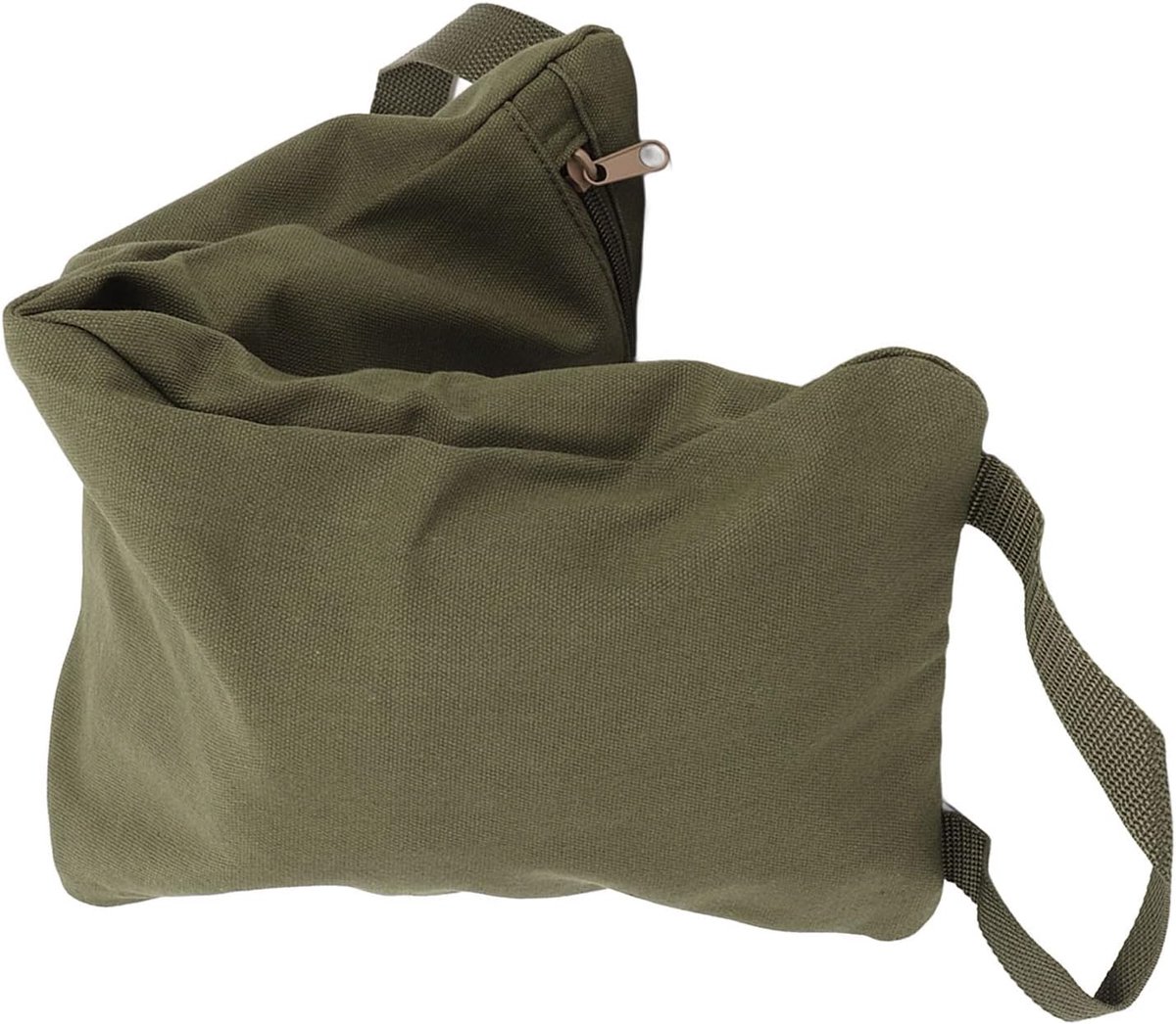 Groene Yoga-zandzak Met Handvat, Yoga-gewichtheffen, Draagbare Vulbare Yoga-canvas-zandzakken Voor Yoga-gewichten En Training