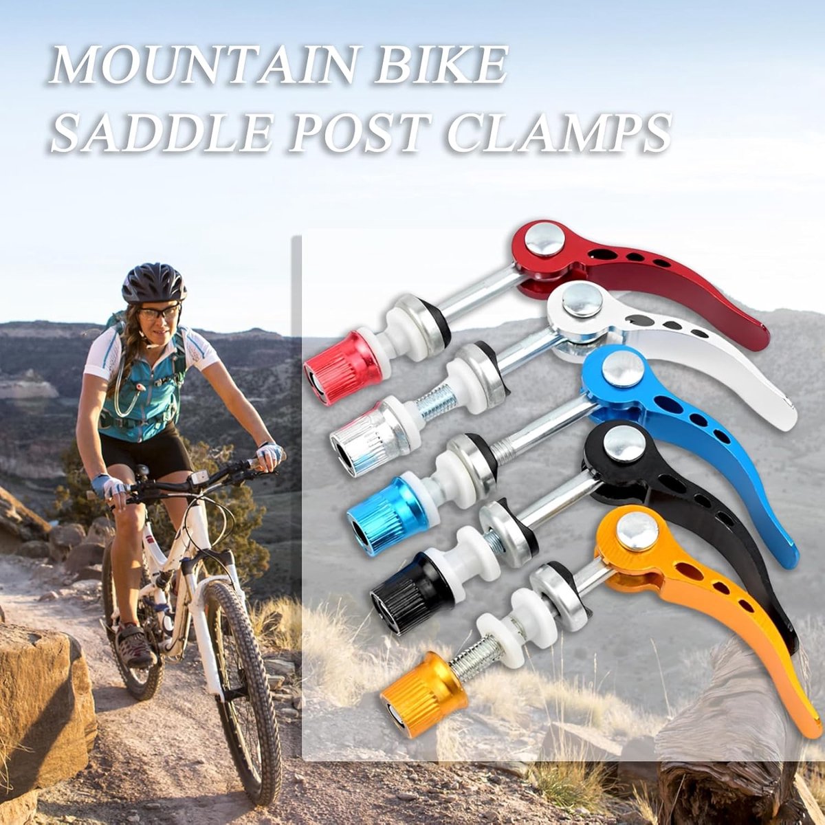 Fietsklem Met Snelsluiting - Bout Spiesjes Snelspanhendel voor Accessoires voor Mountainbikes