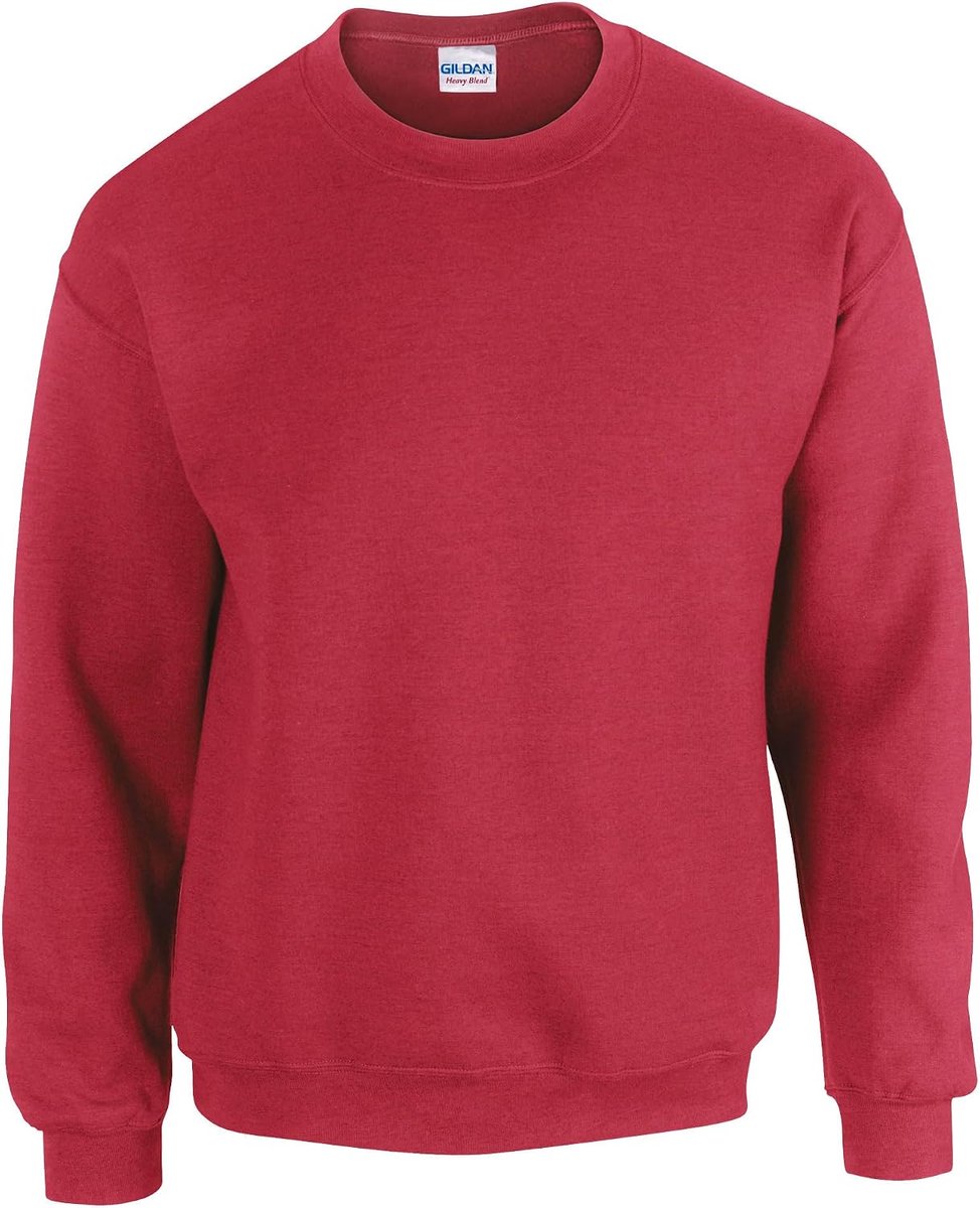 Heavy Blend Crewneck Sweatshirt voor heren, uniseks, katoen met ronde hals in vele kleuren, grote maten, S, M, L, XL, XXL, 4XL, 5XL