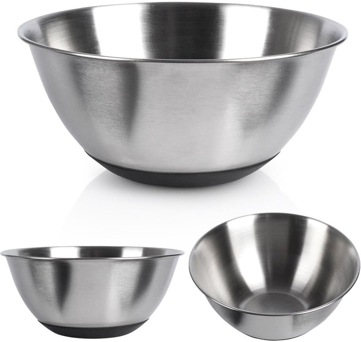 Roestvrij stalen keukenkom kom mengkom kom kom antislip 15,5 cm 700 ml