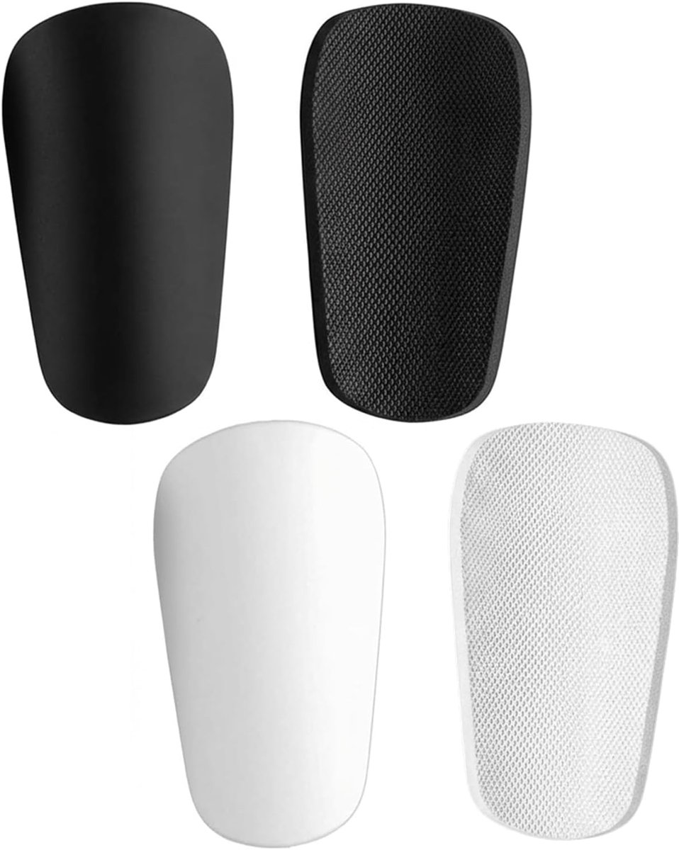 Scheenbeschermers voor heren, zwart en wit mini shin guards, voetbalaccessoires, Tiny Protective Shin Guards voor mannen, vrouwen, jongens, meisjes en volwassenen