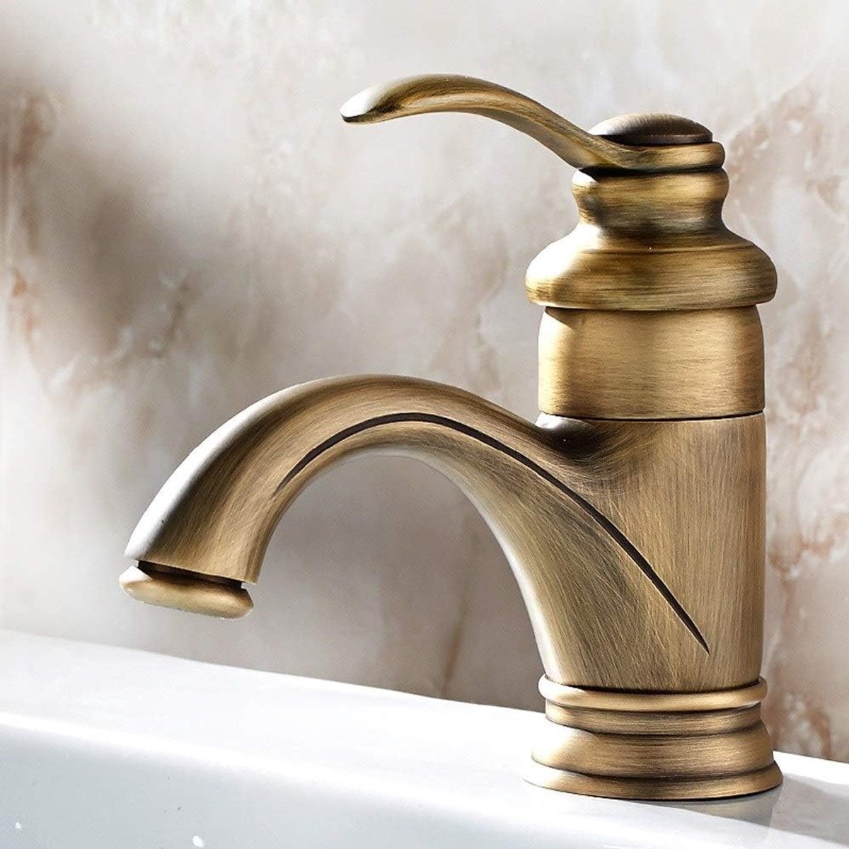 Kraan Europese Basin Hot&cold Badkamer wastafel Mixer Tap In Brons Finish Vintage Pots Spray Tekening Balkon Bar Toilet Wassen Handen Water Taps
