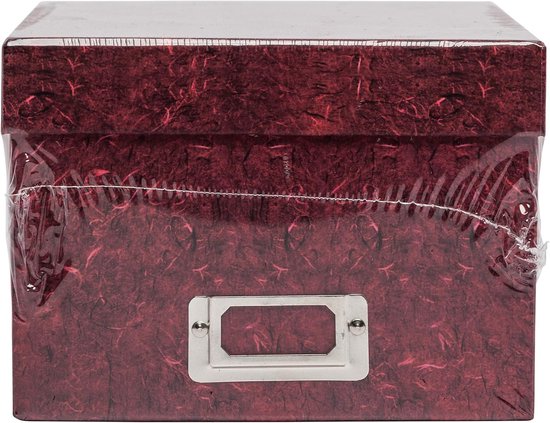 Frames - Foto opbergdoos - Rood, 22,5x20x14cm, voor 700 foto's 13x18cm, zuurvrij materiaal, met deksel, stapelbaar - Fotobewaring zonder stof — afbeelding 4