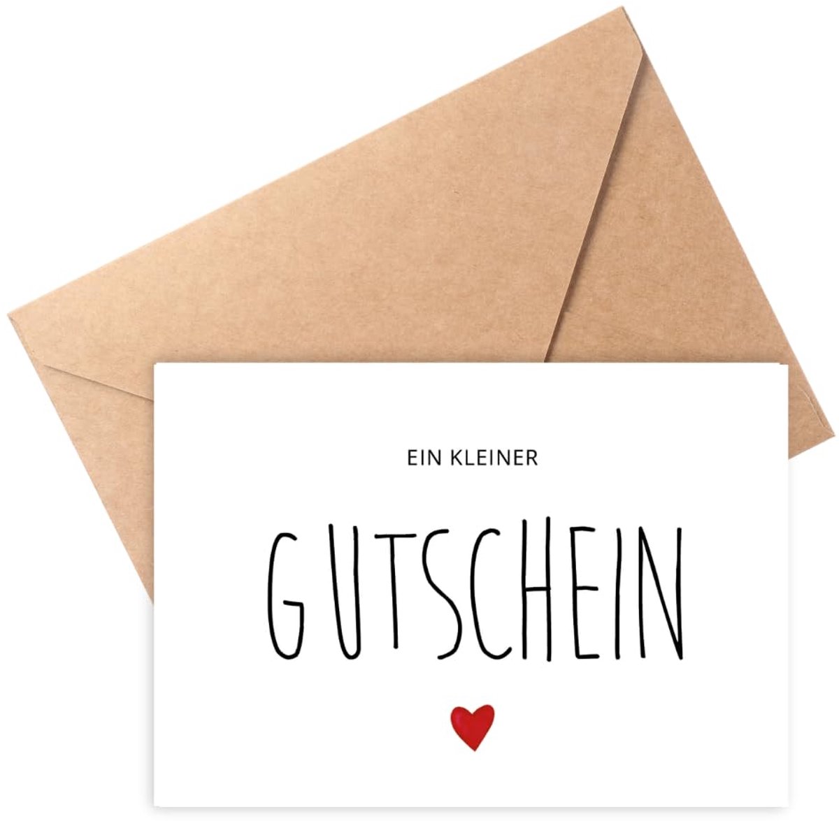 Postkaart kleine geschenkbon - envelop inbegrepen - zelf in te vullen - persoonlijk cadeau - SnelShoppen