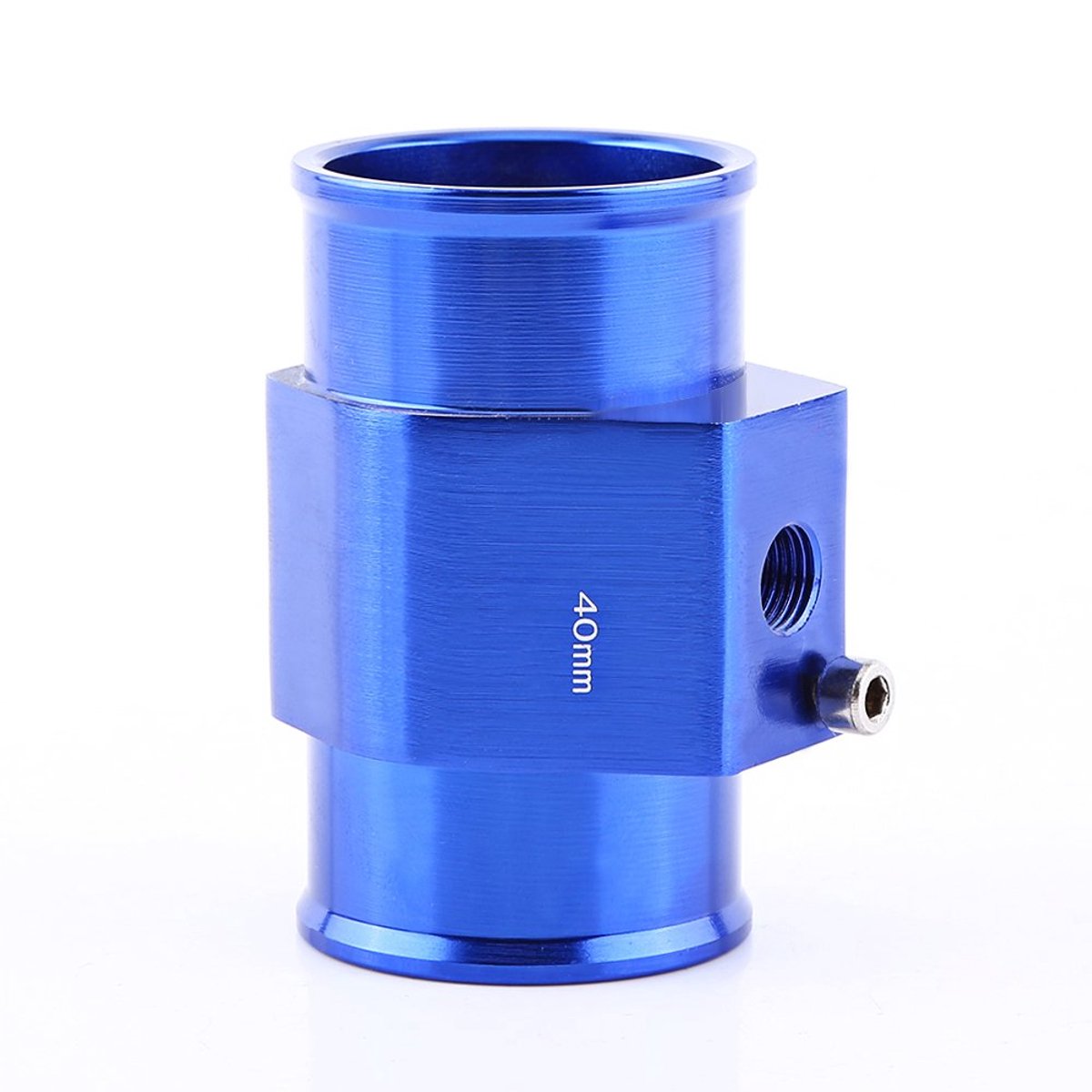 watertemperatuurmeter, 40 mm universele auto metalen watertemperatuur verbindingsslang temperatuursensor adapter blauw