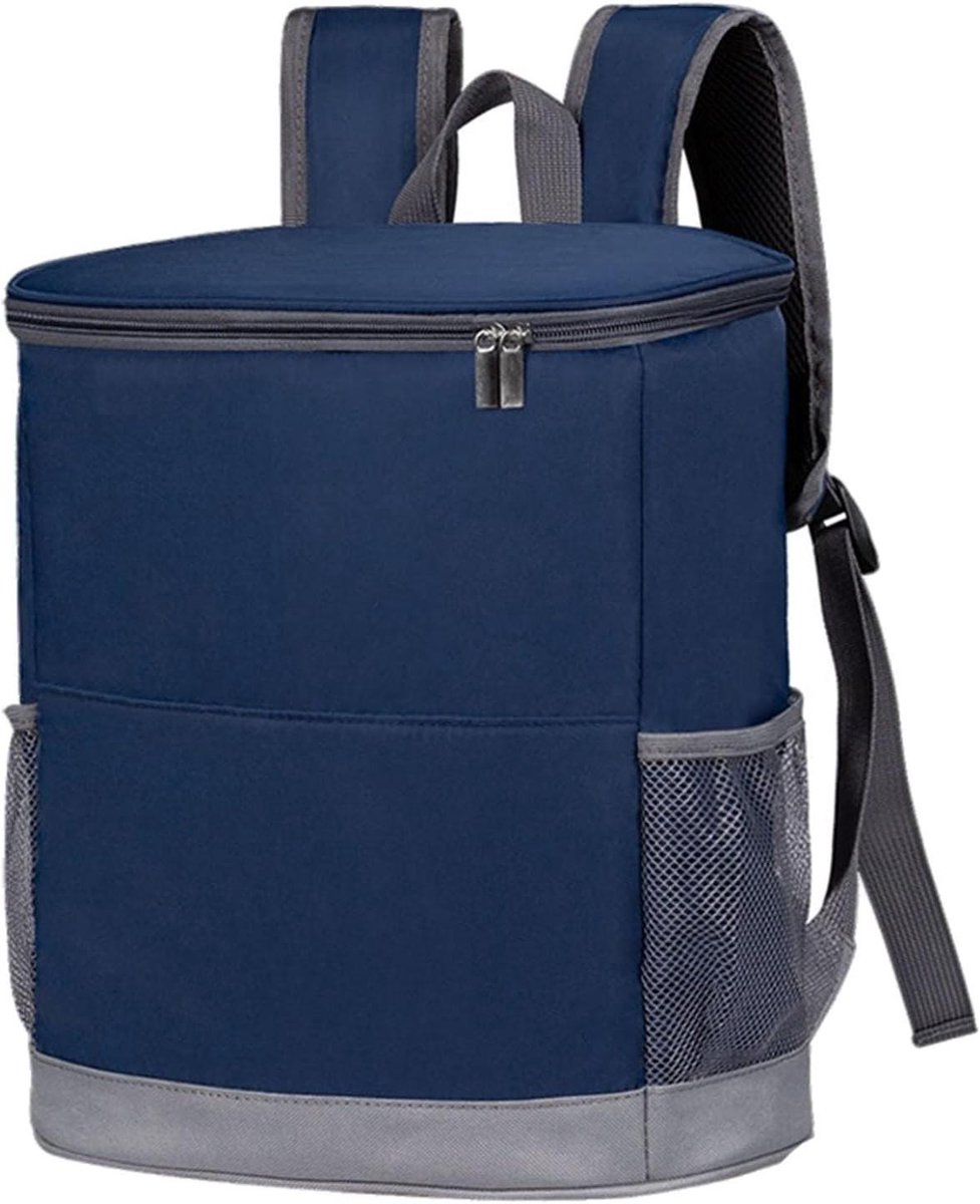 Draagbare koeltas - Lunch tas - Buitenactiviteiten - Grote capaciteit - 16 blikjes - Blauw