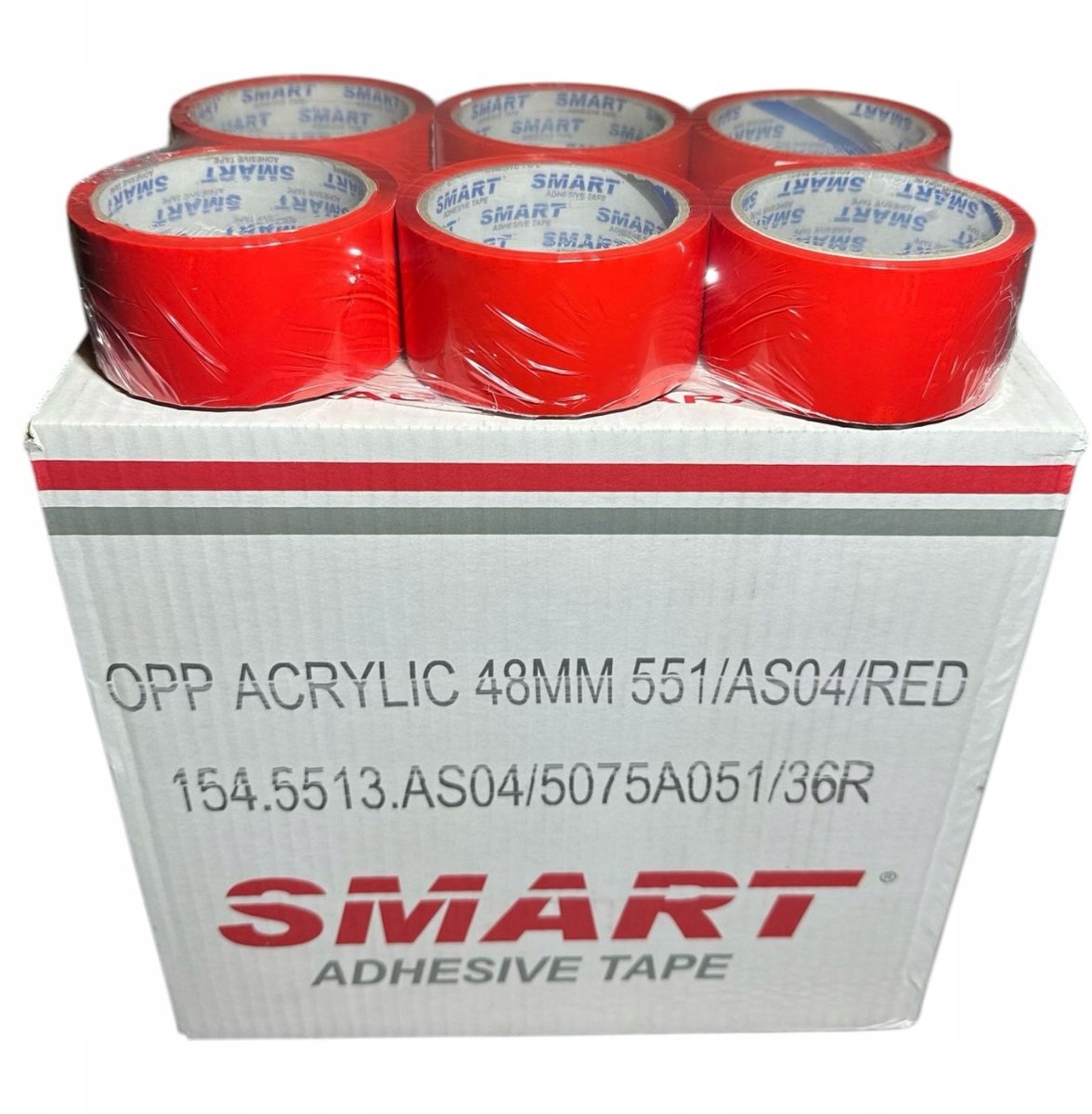 36x Rode Pakkingstape SMART Acryl 48mm x 50m - Sterke Lijm