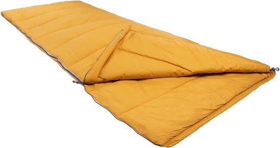 Deken slaapzak - Kampeer slaapzak - Kamperen en outdoor - Openritsbaar dekenmodel - Tot 190cm - Donkeroranje — afbeelding 4