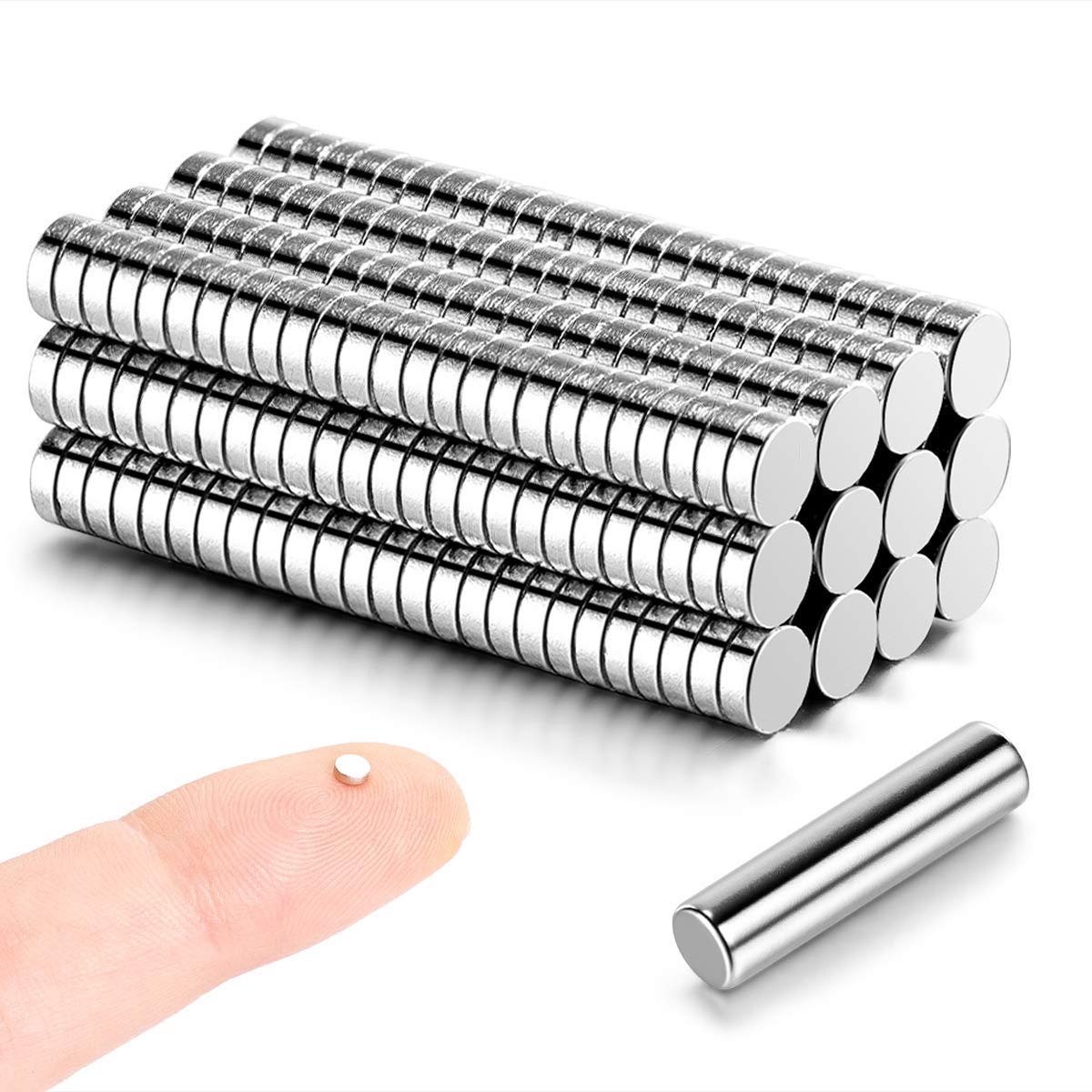 Mini magneten 3x1mm - 300 stuks - Kleine ronde magneten - Ideaal voor modelbouw en hobbyprojecten - ShopVlot