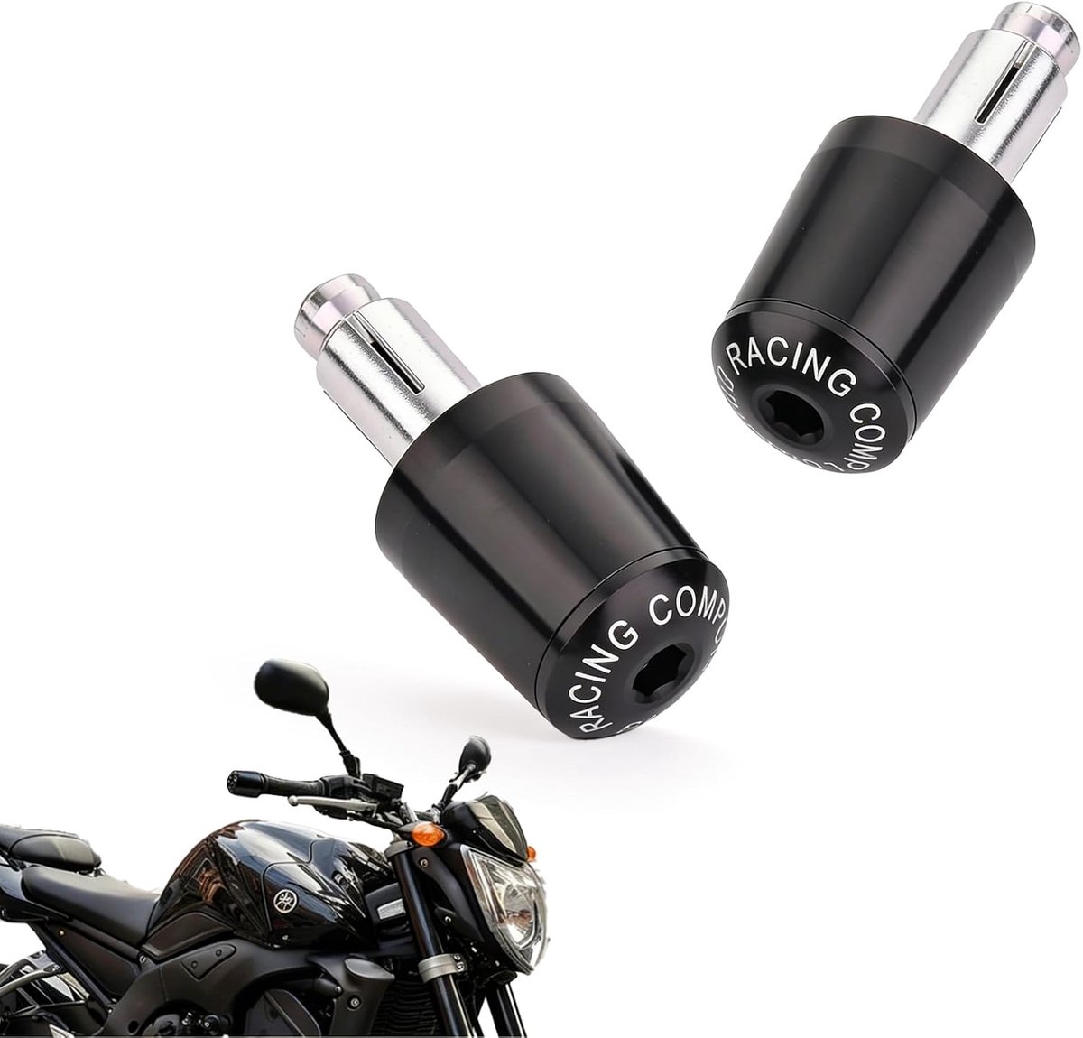 Motorstuurdoppen 22 mm - Aluminium - Greepbescherming - Optimaliseer rijcomfort - ShopVlot