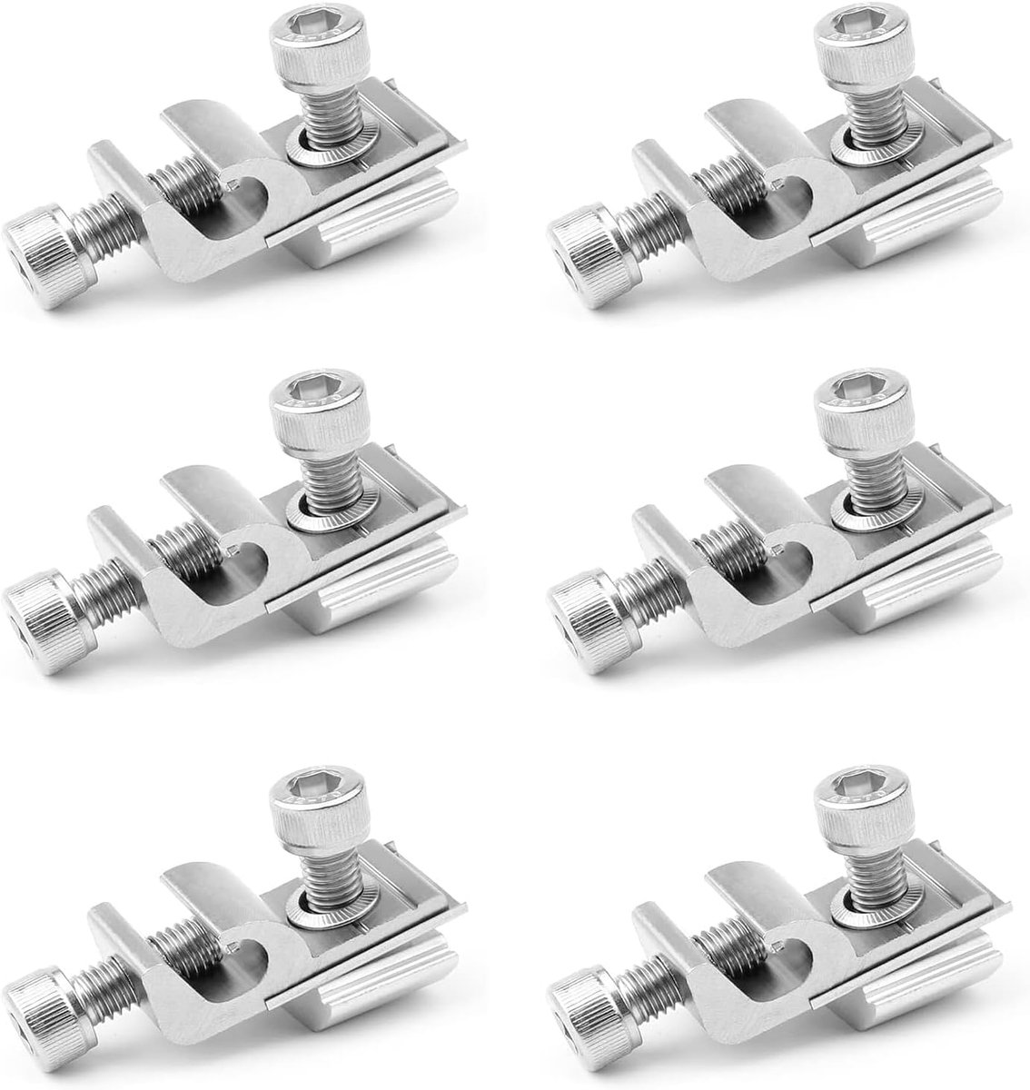 Solar panel grondclips 6 stuks - standaard grondclip - voor PV-modules - betrouwbare aarding - ShopVlot