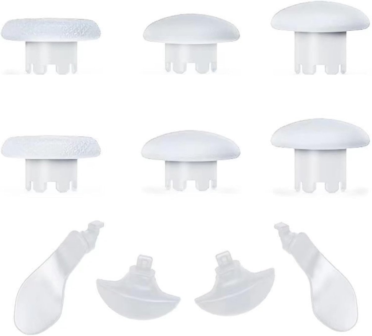 PS5 Edge Thumbsticks vervangingen - witte aluminium paddles - duurzame joystick caps - verbeter je gaming ervaring - SnelShoppen