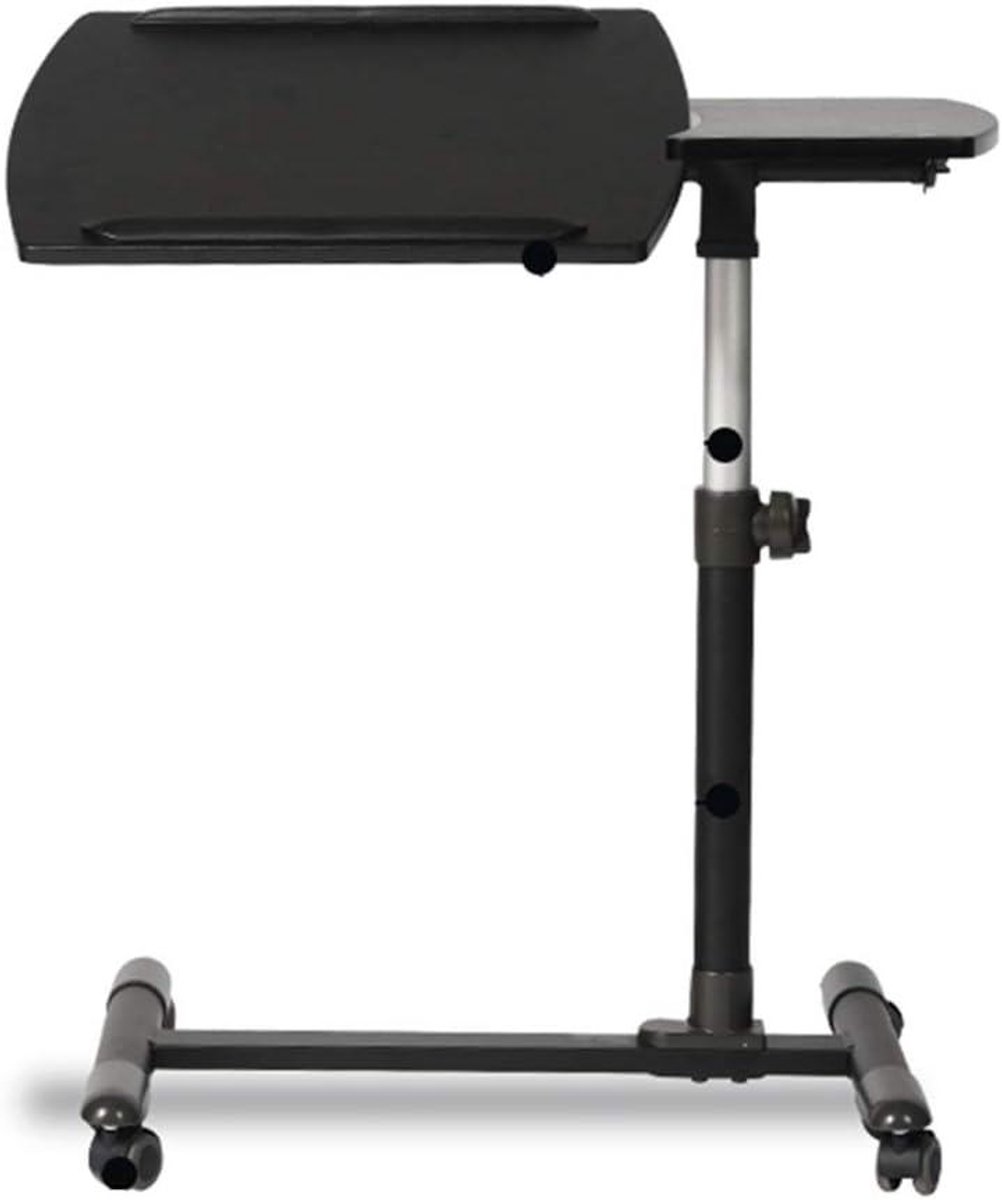 Verstelbare Heftafel - Nachtkastje Bureau - Comfortabel Werken - Vrije Hoogteverstelling - 69.5x50x82.5cm - Zwart