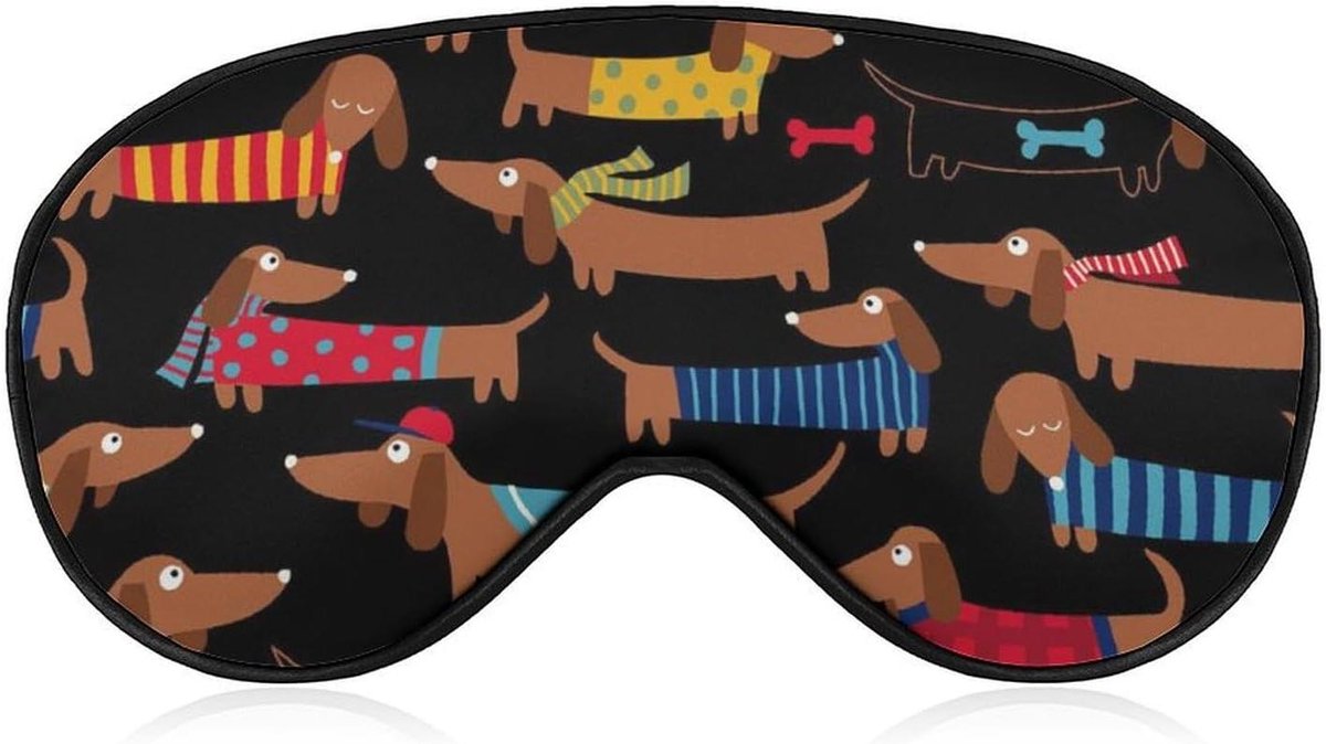 Slaapmasker - Oogmasker - Ontspannen Slapen - Gladde Stof - 22 x 12 x 1 cm - Meerdere Kleuren