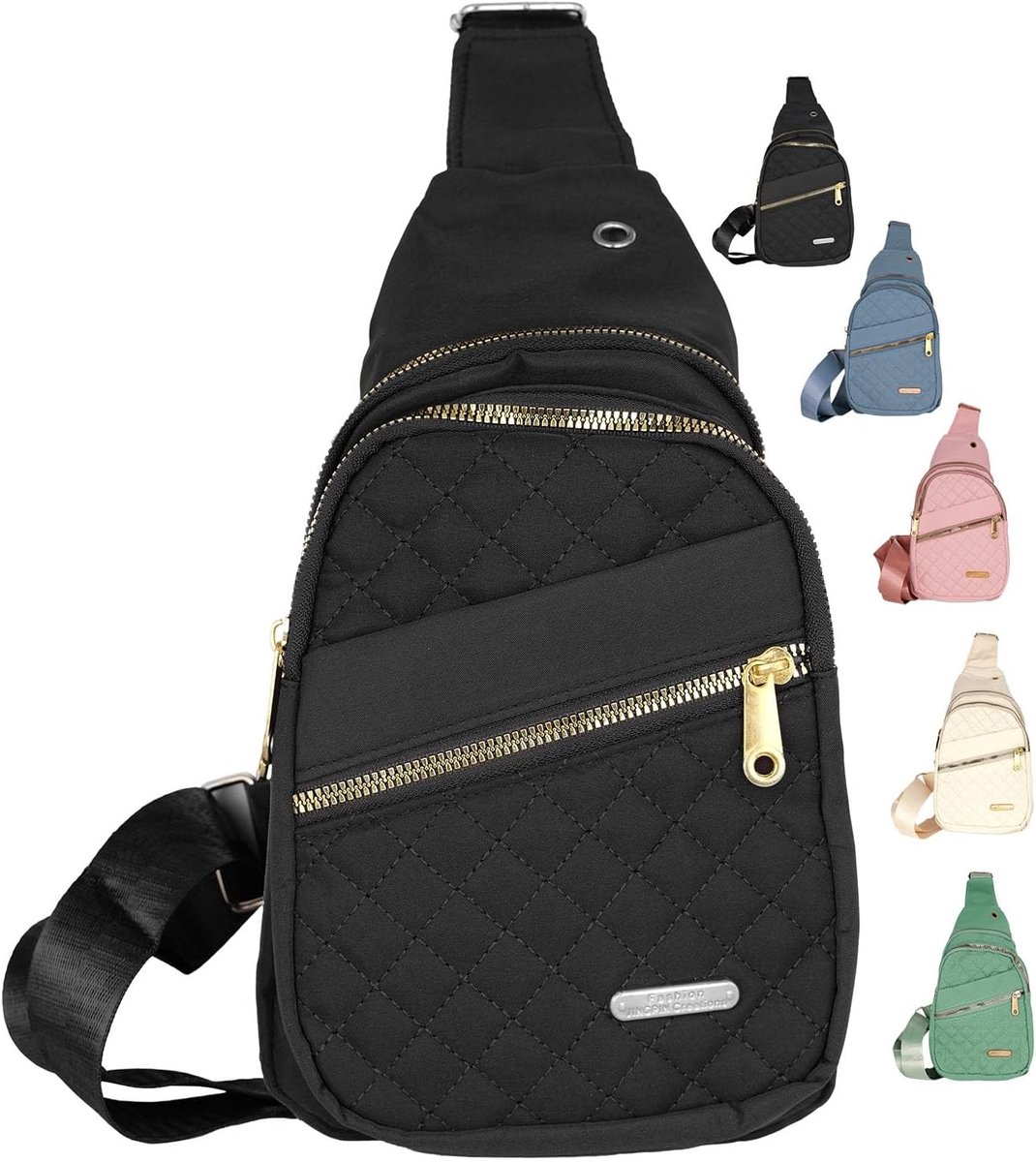 Crossbody Sling Backpack Draagtas - Lichtgewicht Schoudertas - Verstelbare Band - Perfect voor Sport en Reizen - SnelShoppen
