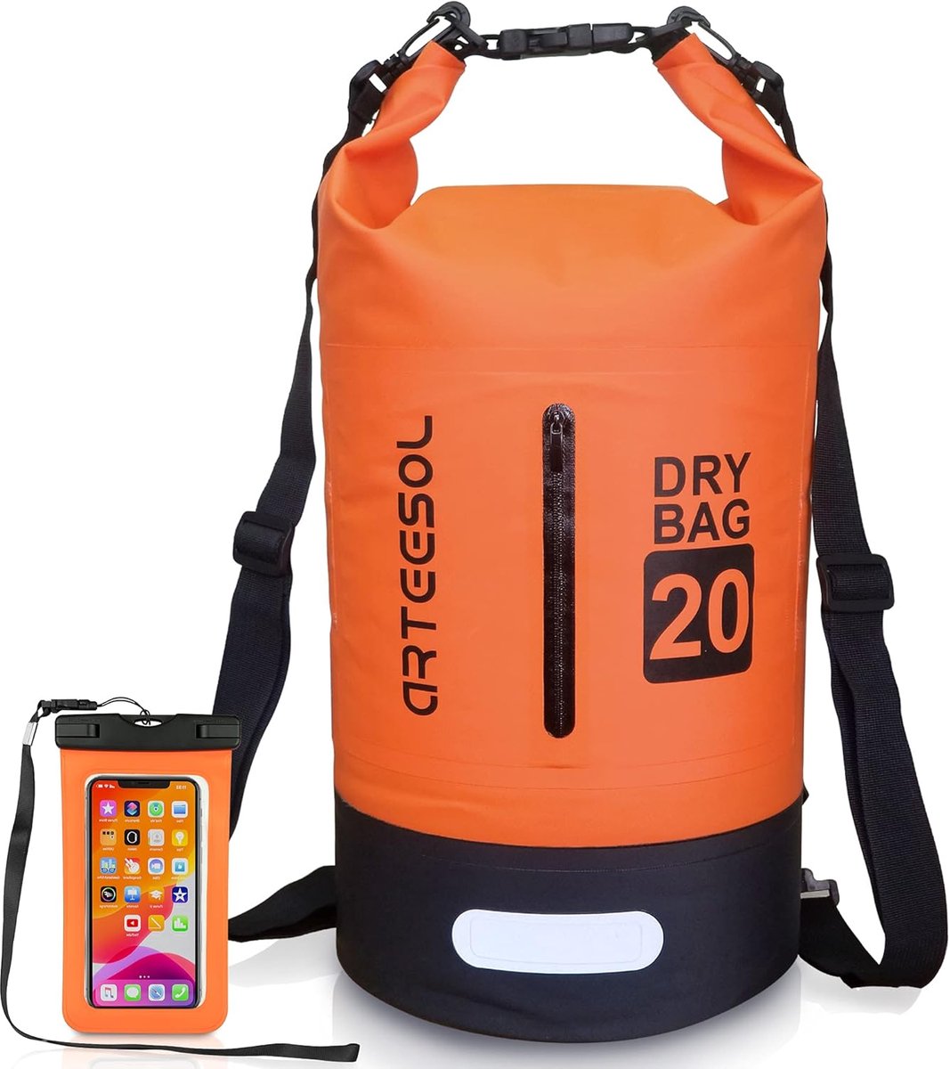 Dry Bag 5 L - Waterdichte tas - Dubbel verstelbare schouderband - Ideaal voor zwemmen - SnelShoppen