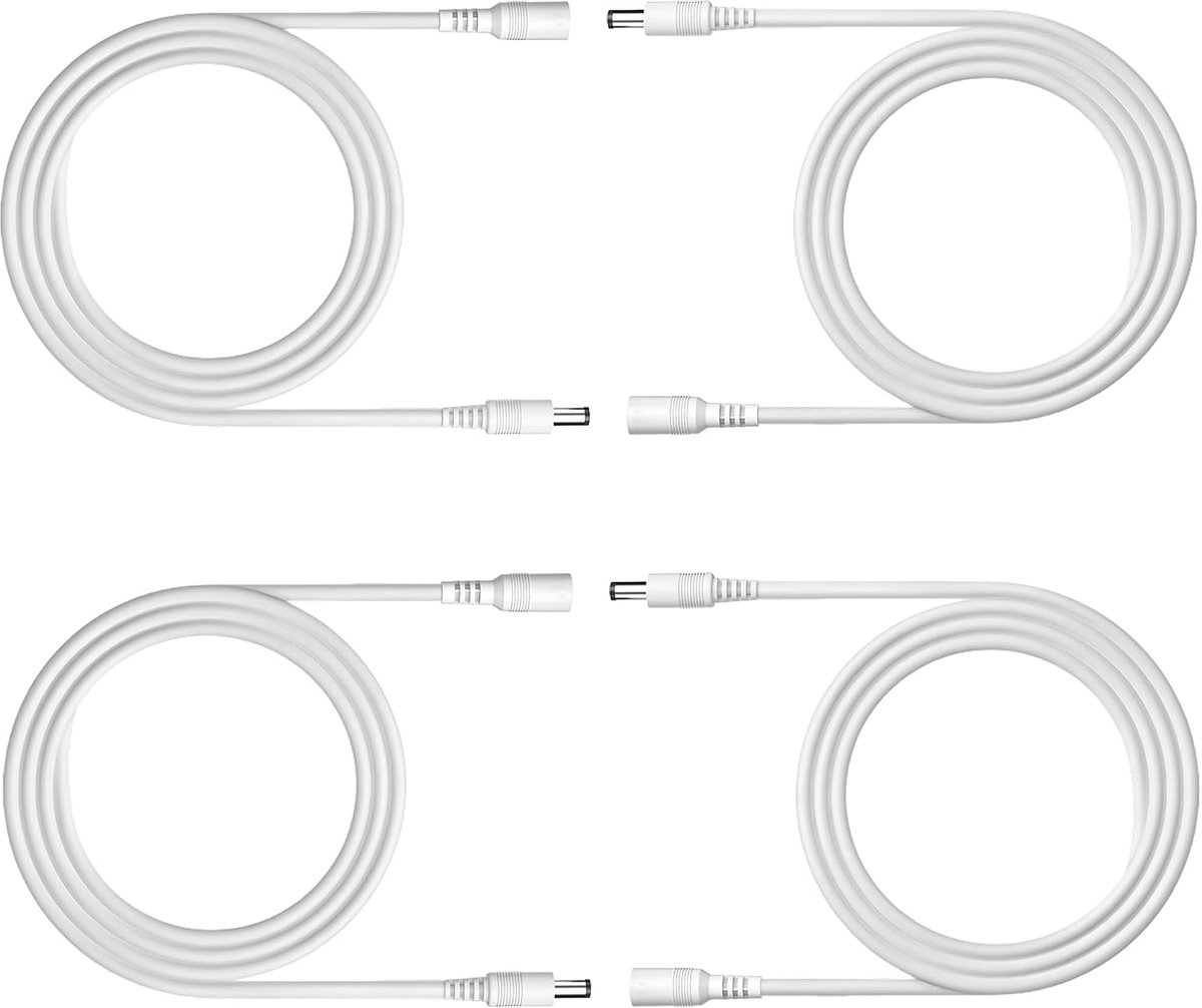 DC Power Extension Kabel 2m - 5.5mm x 2.1mm - Vrouwelijk naar Mannelijk - SnelShoppen