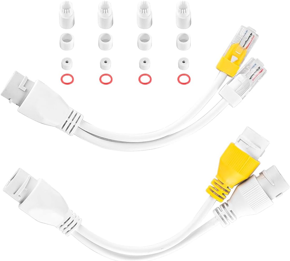 PoE splitter adapter - voor twee camera's - eenvoudig te installeren - minimaliseer kabeltroep - SnelShoppen