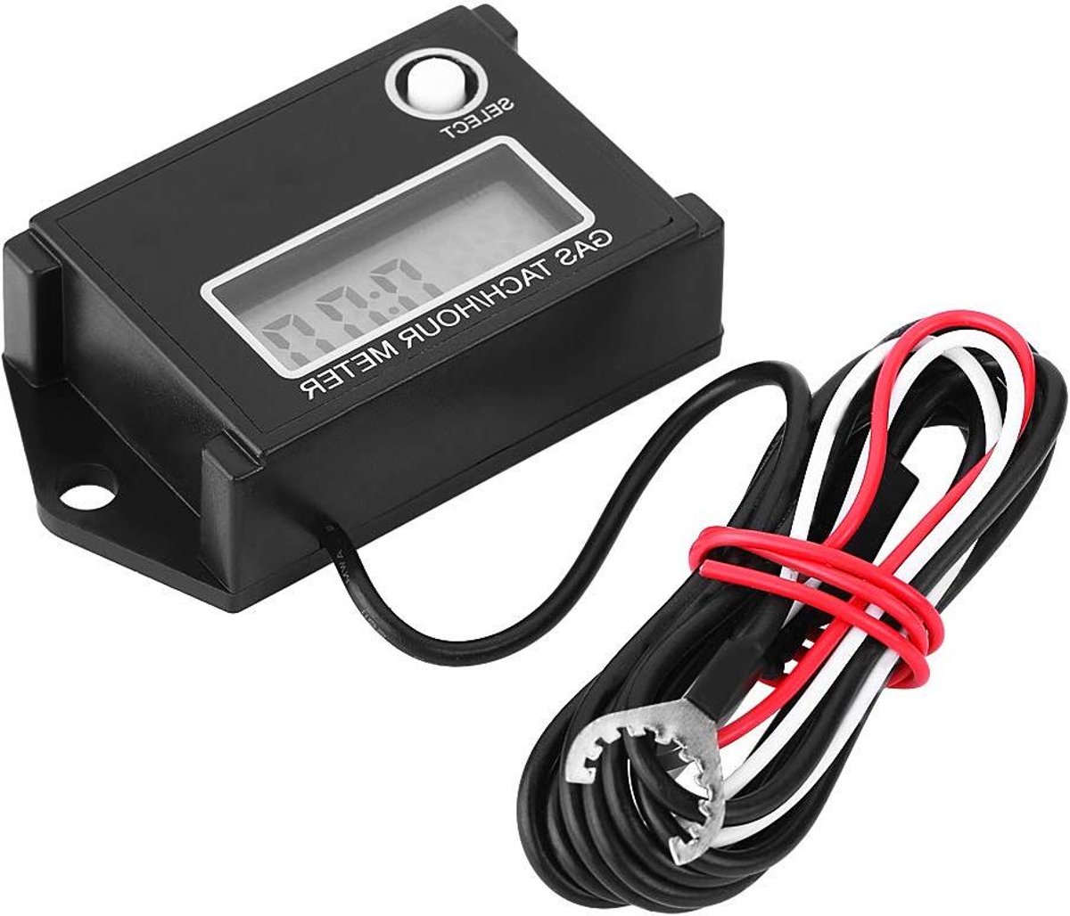 Digitale Toerenteller - RPM Meter - Motoronderhoud - Hoge RPM Capaciteit - 60.000 RPM - Zwart