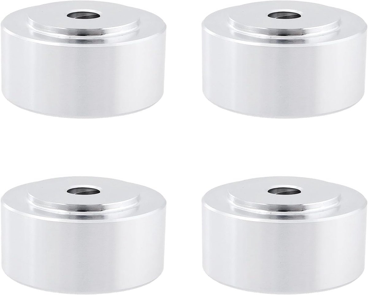4 STKS Isolatie Stand Voeten Pad Aluminium Base Voeten 20x20x10mm voor Luidsprekers CD Versterker