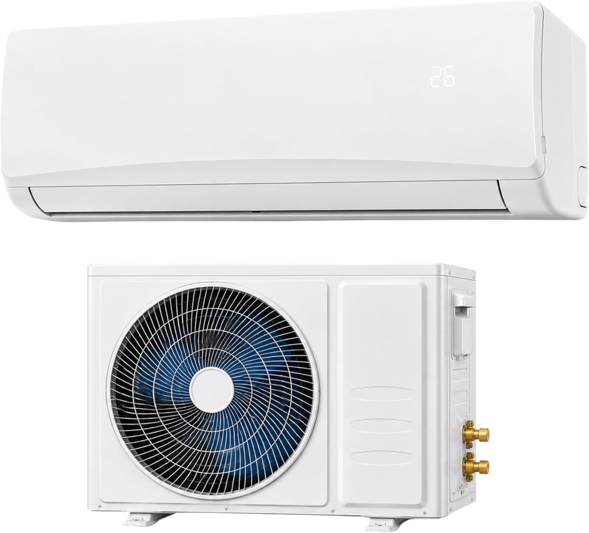 Airconditioning Split 12000 BTU - Inverter zonder afvoerslang - Koelen en verwarmen - Aangenaam binnenklimaat - SnelShoppen