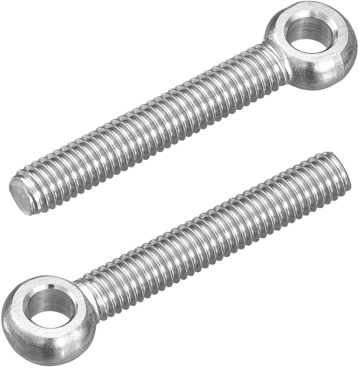 4 stuks M6 x 40 mm haken voor het optillen, 304 roestvrij staal, mechanische gyroscoop, ring, hefoog voor ventielen, leidingen, bevestigingen, zilver