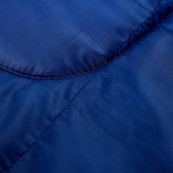 Slaapzak - Kampeerzak - Buiten slapen - Waterdicht en warm - 190 x 72 cm - Marineblauw — afbeelding 2