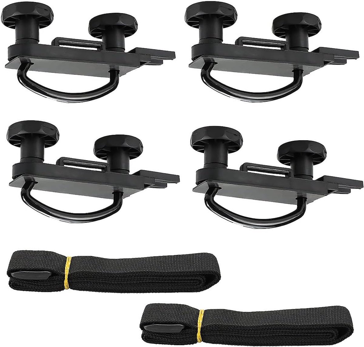 4 STUKS Autodakkoffer U Bouten Autodakkoffer Montageset met Bandage Strip voor Universele Auto van Caravans SUV