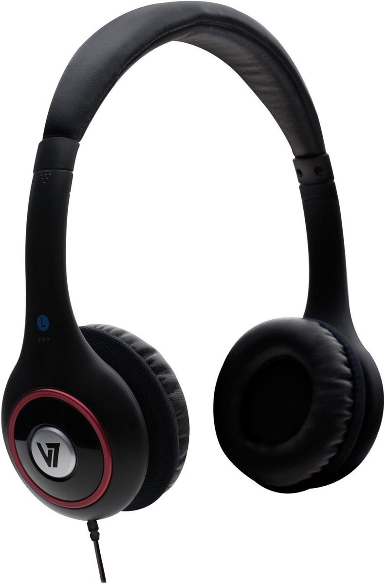 Stereo hoofdtelefoon Deluxe - zwart - luxe oorkussens - Hi-Fi geluidskwaliteit - SnelShoppen