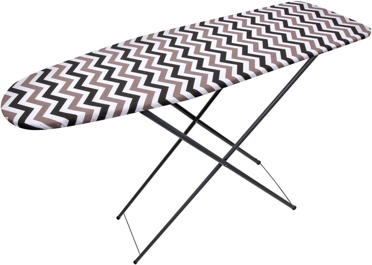 Strijkplank - Strijktafel Wasplank - Strijken van kleding - In hoogte verstelbaar - 118 x 36 cm - Zigzag