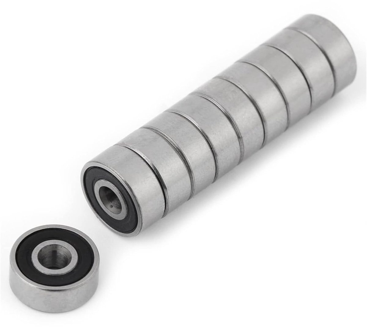 Lagers 10pcs 623-2RS Dubbele Rubber Verzegelde Staal Miniatuur Diepe Groef Kogellagers 3 * 10 * 4mm