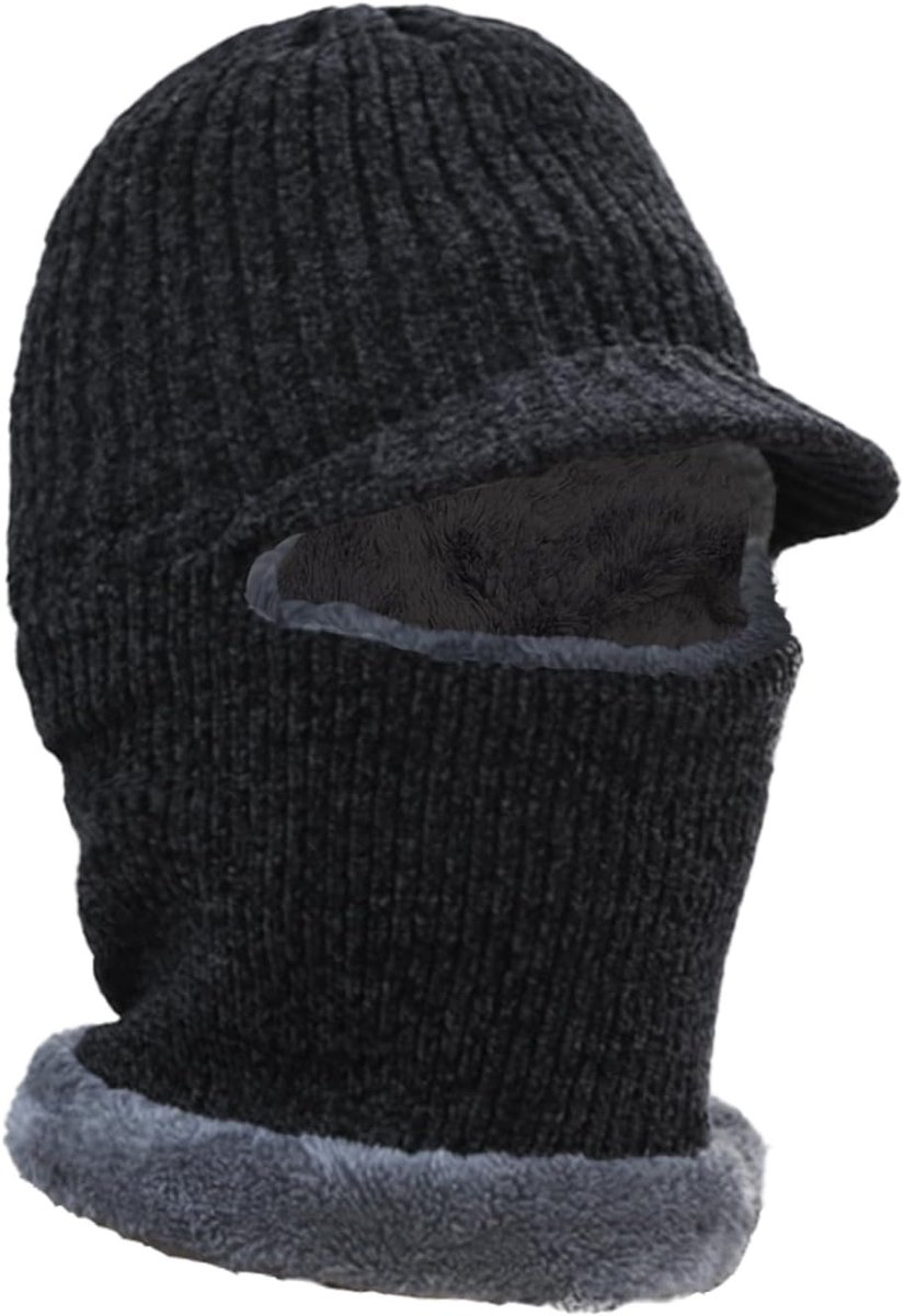 Bivakmutsen voor mannen en vrouwen winter zwarte muts thermische muts fleece voering ski heren gezichtsmasker bivakmuts bivakmuts vrouwen warm winddicht flexibele nekwarmer voor fietsen