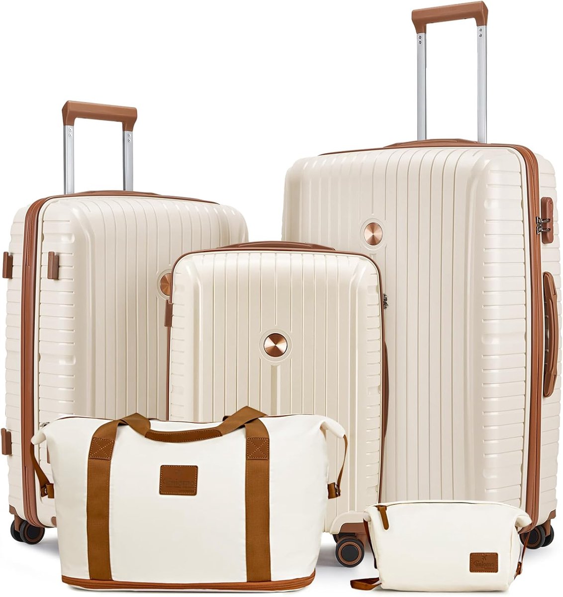 Koffer set 5-delig - PP hardshell - TSA slot - lichtgewicht en wendbaar - SnelShoppen