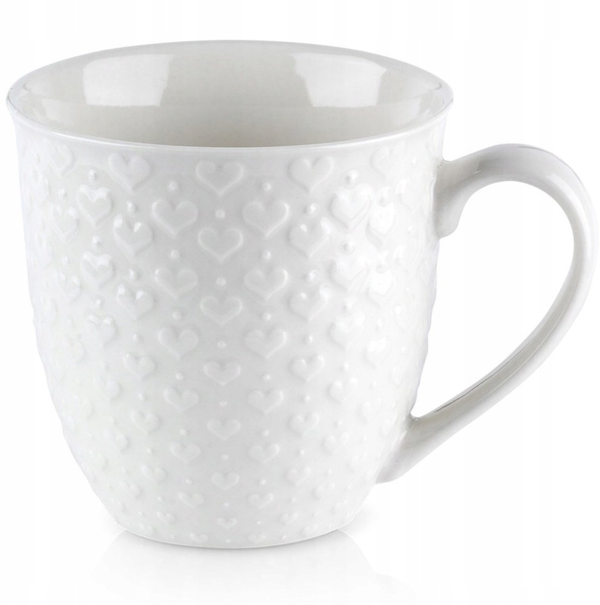 Grote Keramische Mok met Hartjes - 580 ml - Wit — cadeau in Wonen & Interieur - foto 5