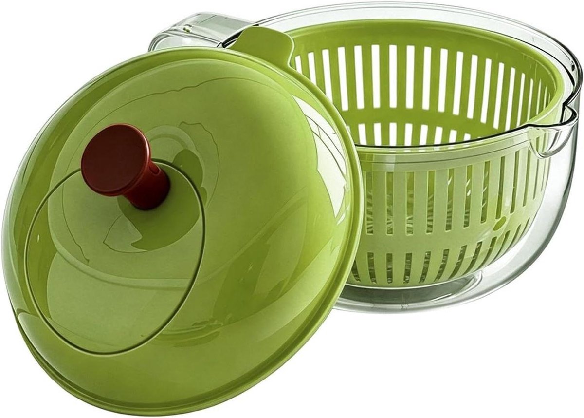 Fruitwasmachine - Groente Wasser - Verse Producten Bereiden - Handgreep Zeef - 23 x 23 x 18 cm - Groente