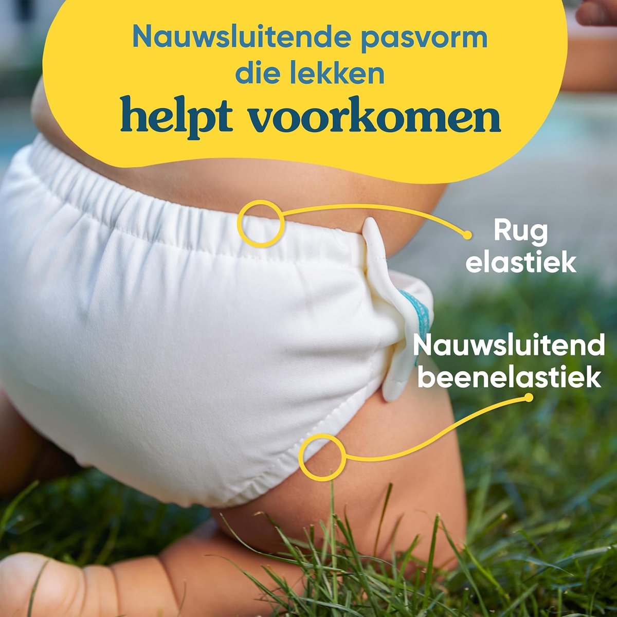 Herbruikbare zwemluier L - Wit - Machinewasbaar - Makkelijk te verschonen - ShopVlot