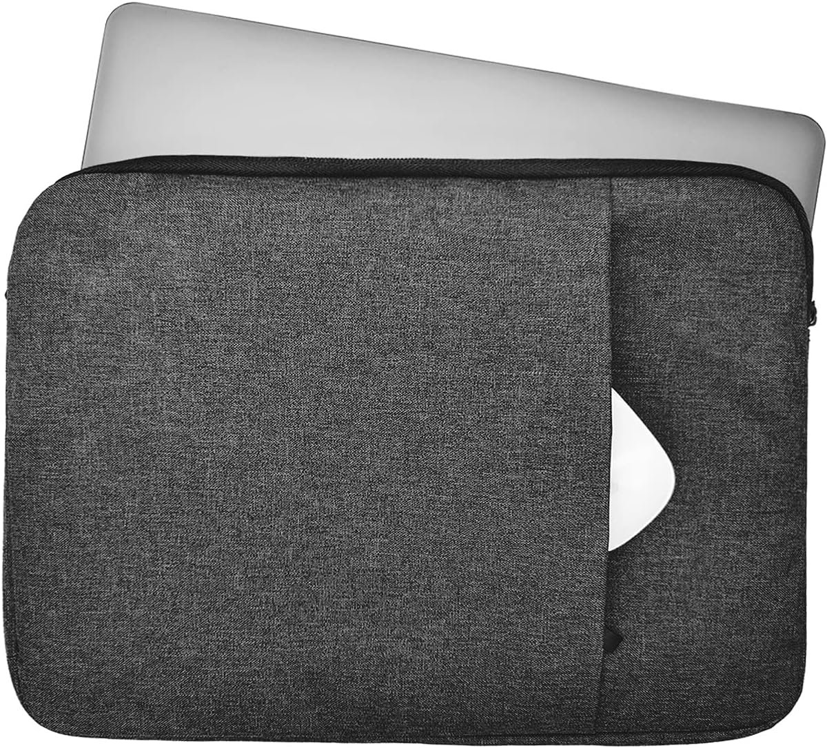 Laptop sleeve 15 inch - stijlvol neopreen - zwart - optimale bescherming - ShopVlot
