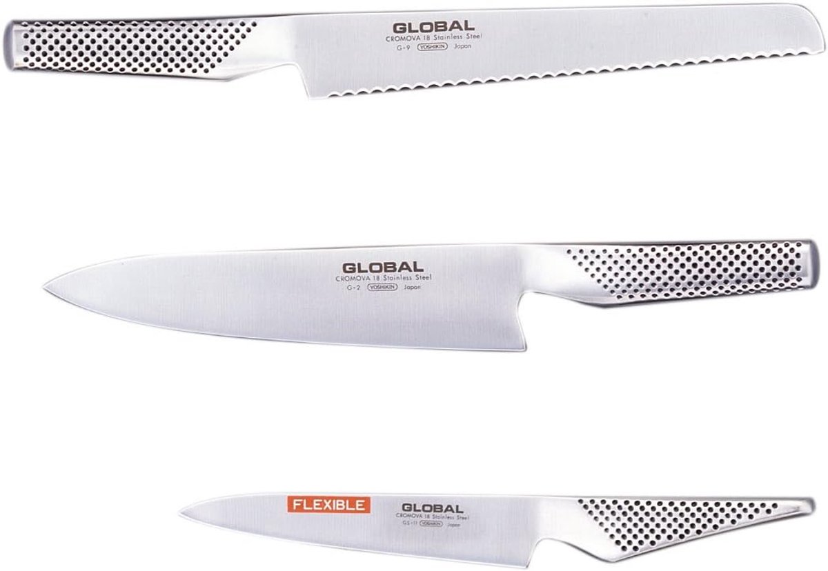 Messerset 3-teilig - professioneel - G-2, G-9 en GS-11 - perfect voor keukenliefhebbers - ShopVlot