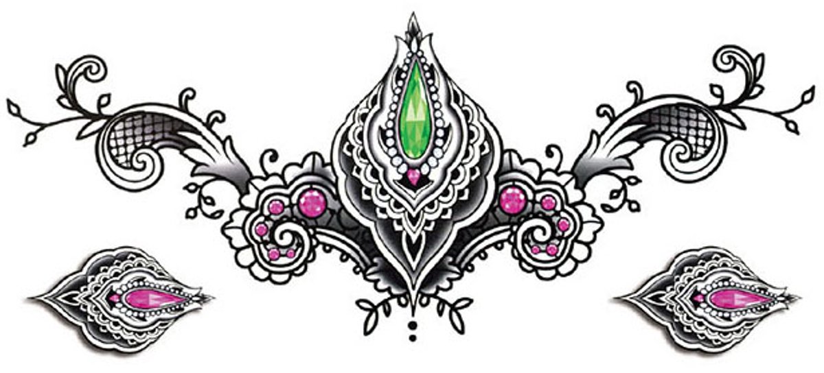Tijdelijke tattoo Jewel of Jaipur 3 dagen