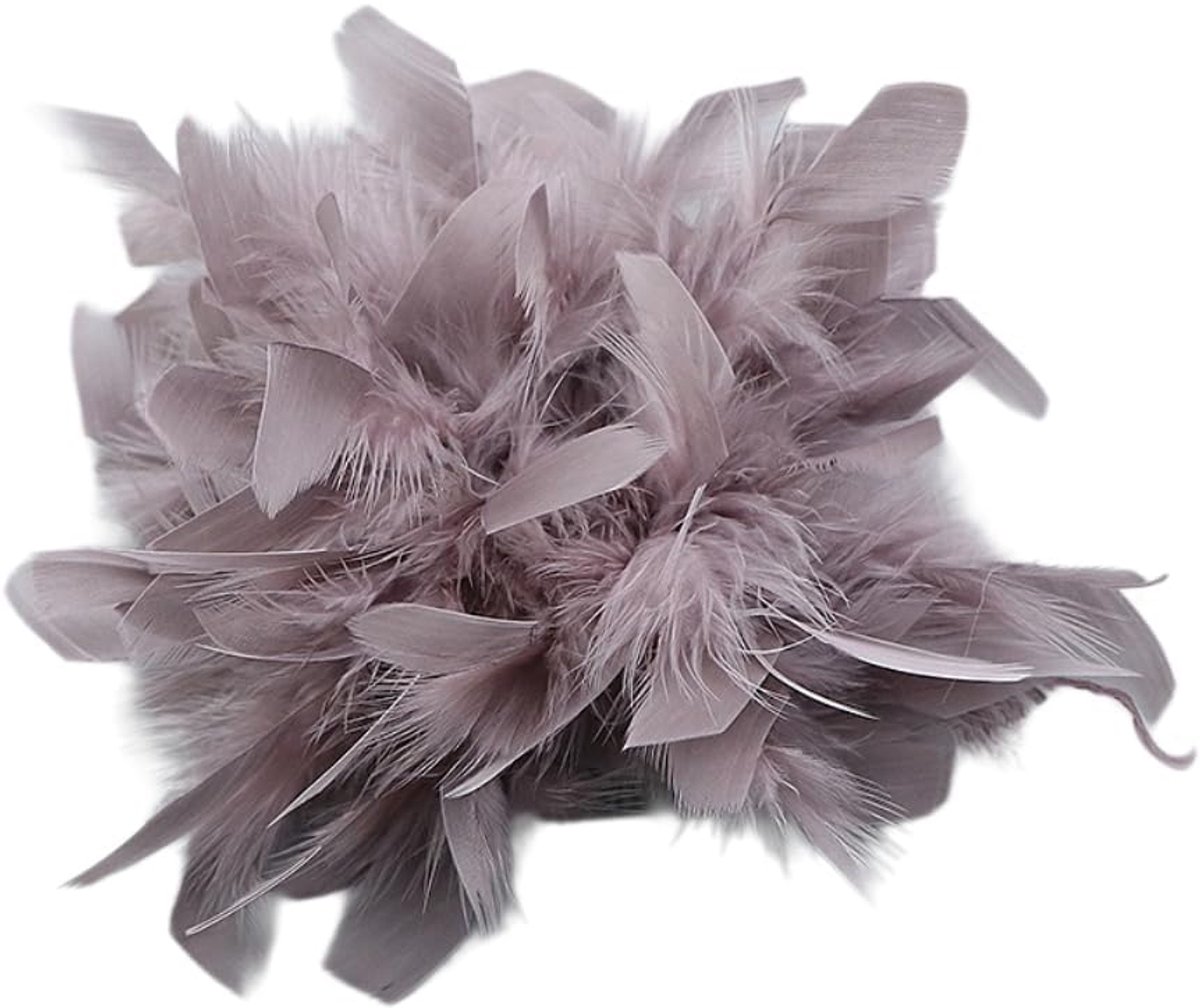 Veer haarspeld broche dames veerbroche kalkoenveer broche veerkorset vintage veren hoofdsieraad corsage haaraccessoires voor doe-het-zelf bruiloft feest verjaardag sieraden accessoires, wit