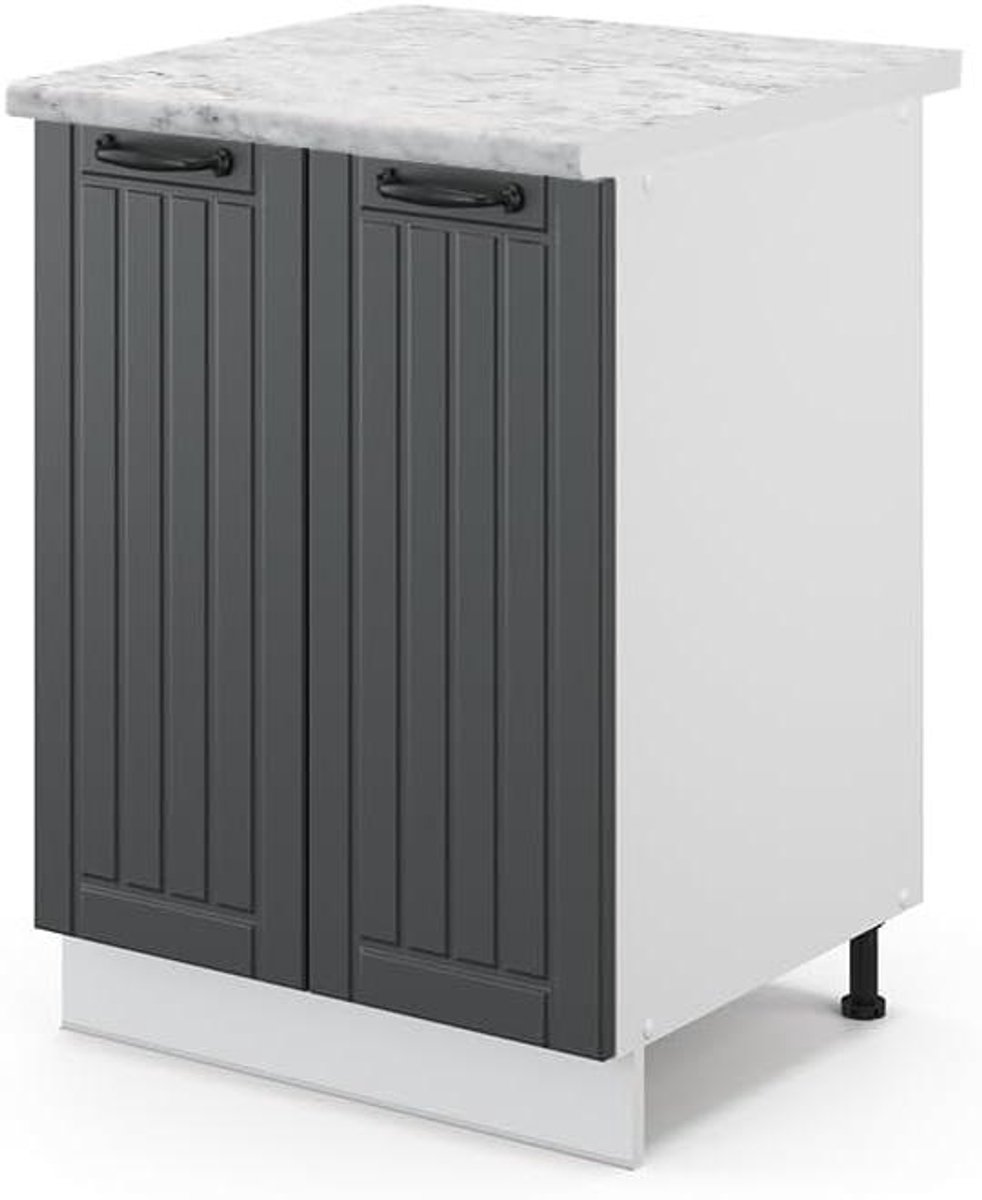 Keukenkast - Onderkast Deuren - Keuken Inrichten - Soft-close Scharnieren - 60 cm - Antraciet