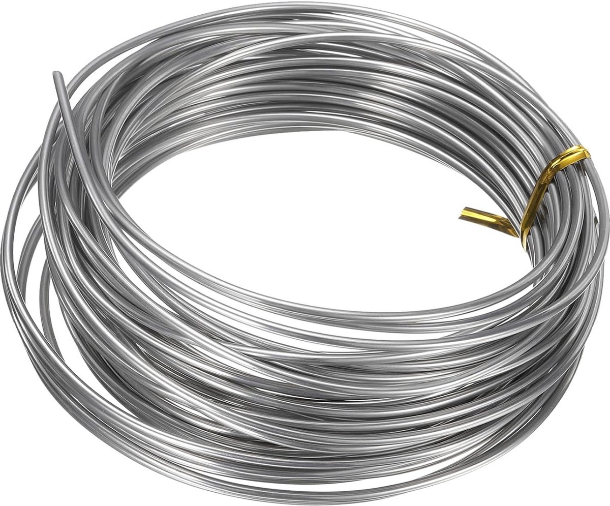 12 gauge 2,0 mm roestvrij stalen draad, 10 m, zacht kunsthandwerk, beeldhouwdraad, tarnisbestendige sieradendraad voor het maken van sieraden, kralen, doe-het-zelf knutselbenodigdheden