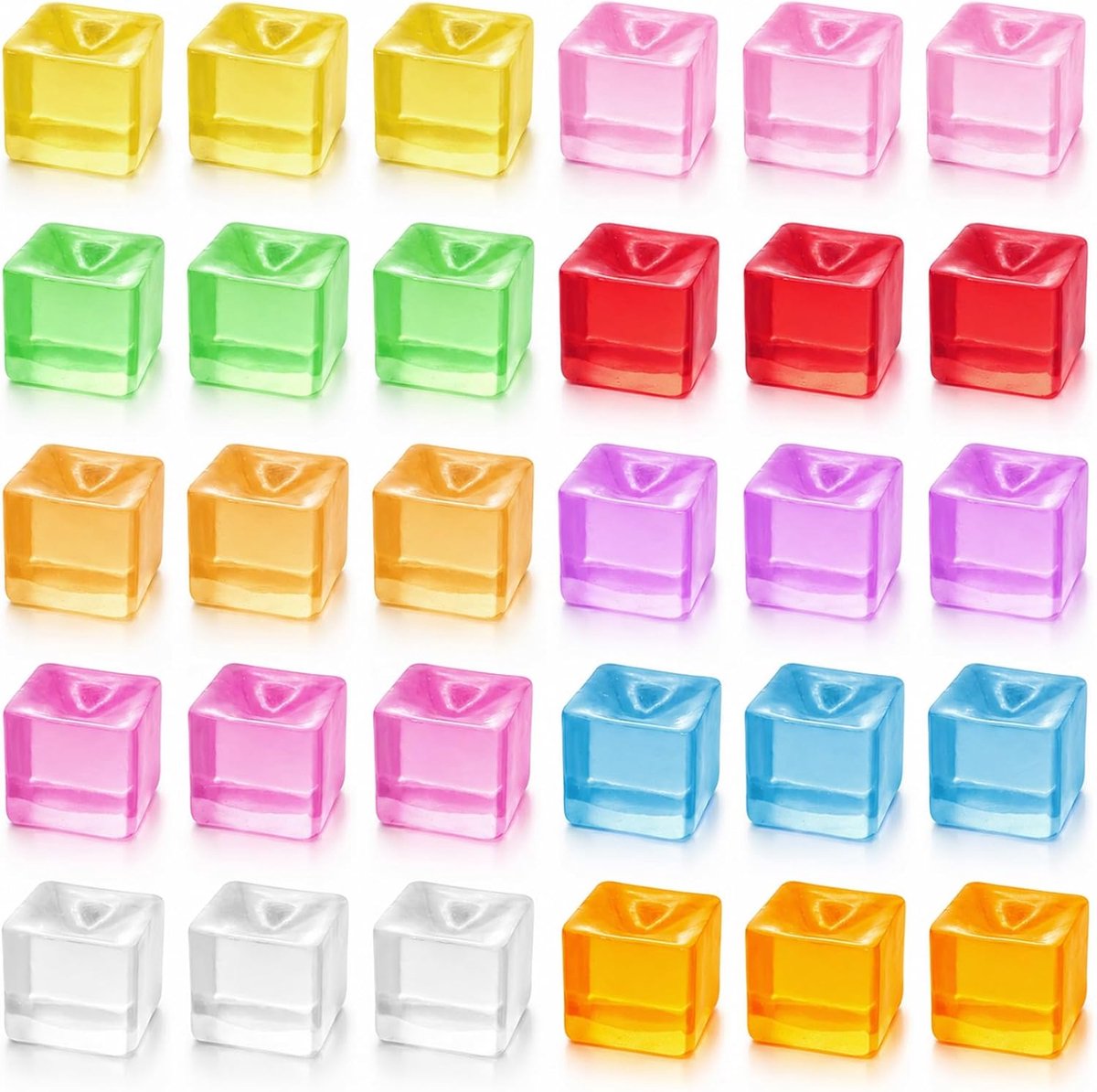 Ljsblokjes 30 Stuks Anti-angstspeelgoed voor Kinderen en Volwassenen, Kneedspeelgoed van TPR voor Kinderfeestjes Cadeaus Decoraties Prijzen voor in de Klas, Kerstmis
