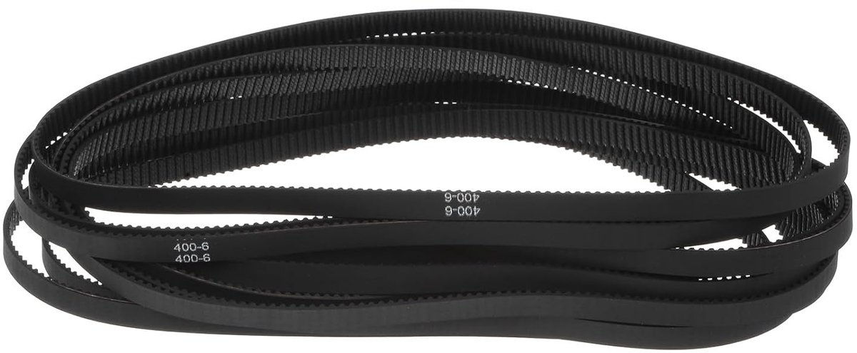 10 stuks 2GT Gesloten Riem Gesp Rubberen Riemen 400-2GT-6, 6 mm Breedte x 400 mm Lengte